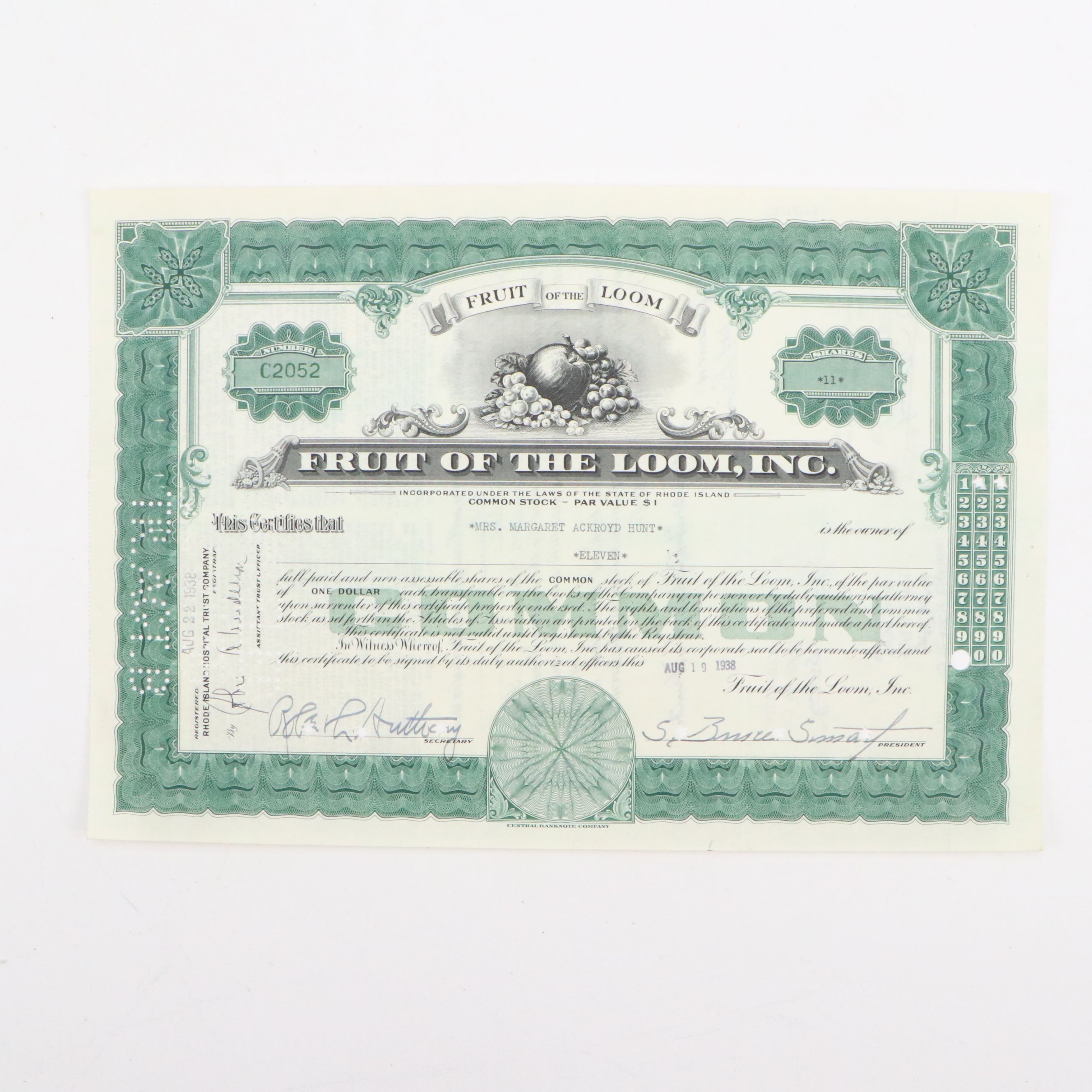 1863 George Opdyke Signed Election Expenses Check with Stock Certificates