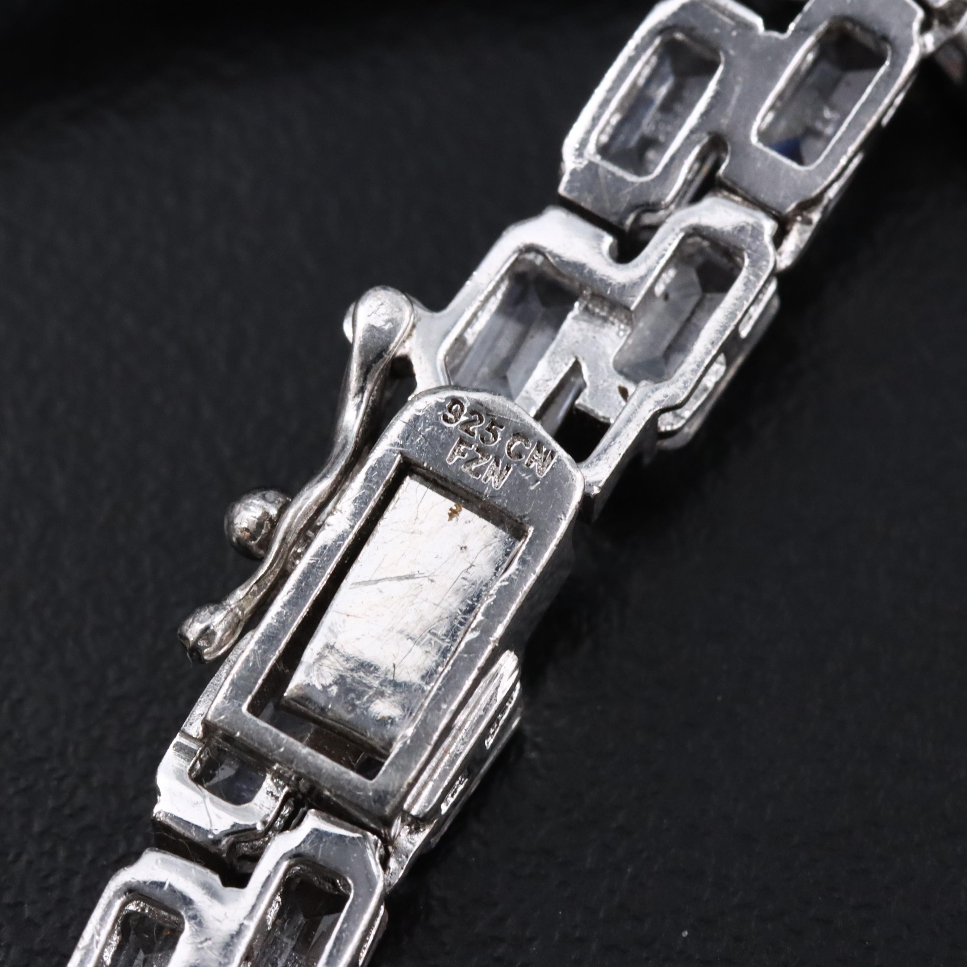 Sterling CZ Fringe Necklace