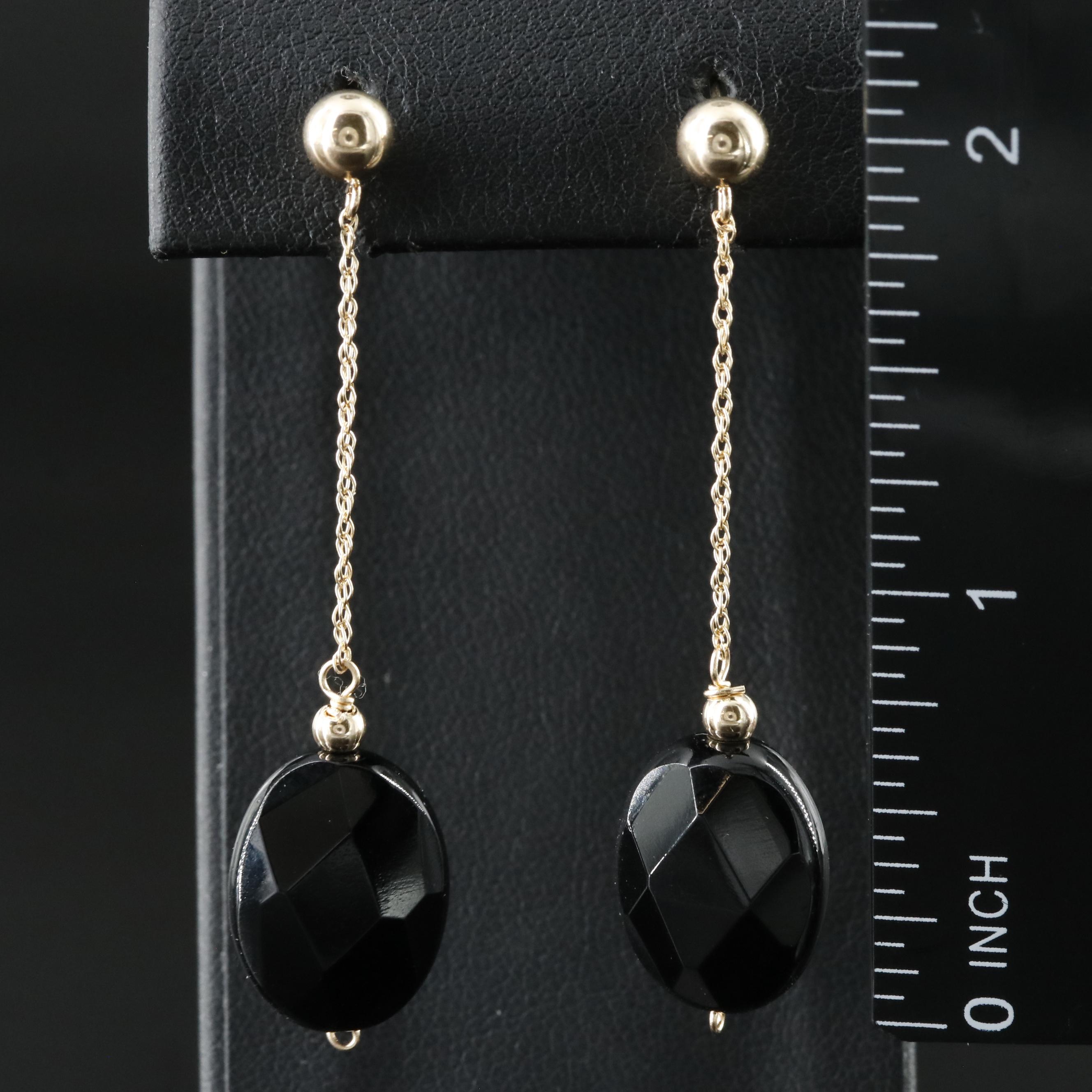 14K Glass Earrings