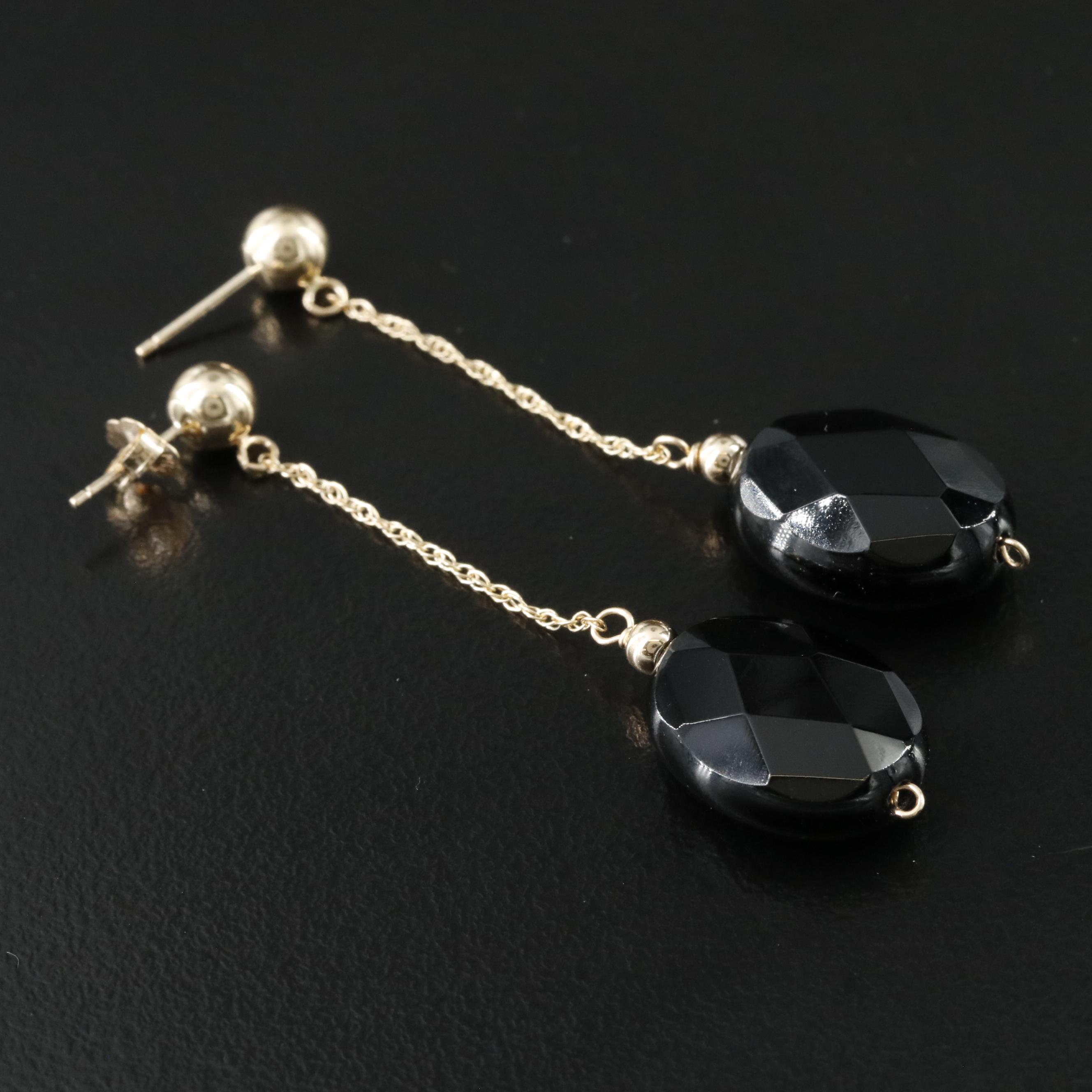 14K Glass Earrings