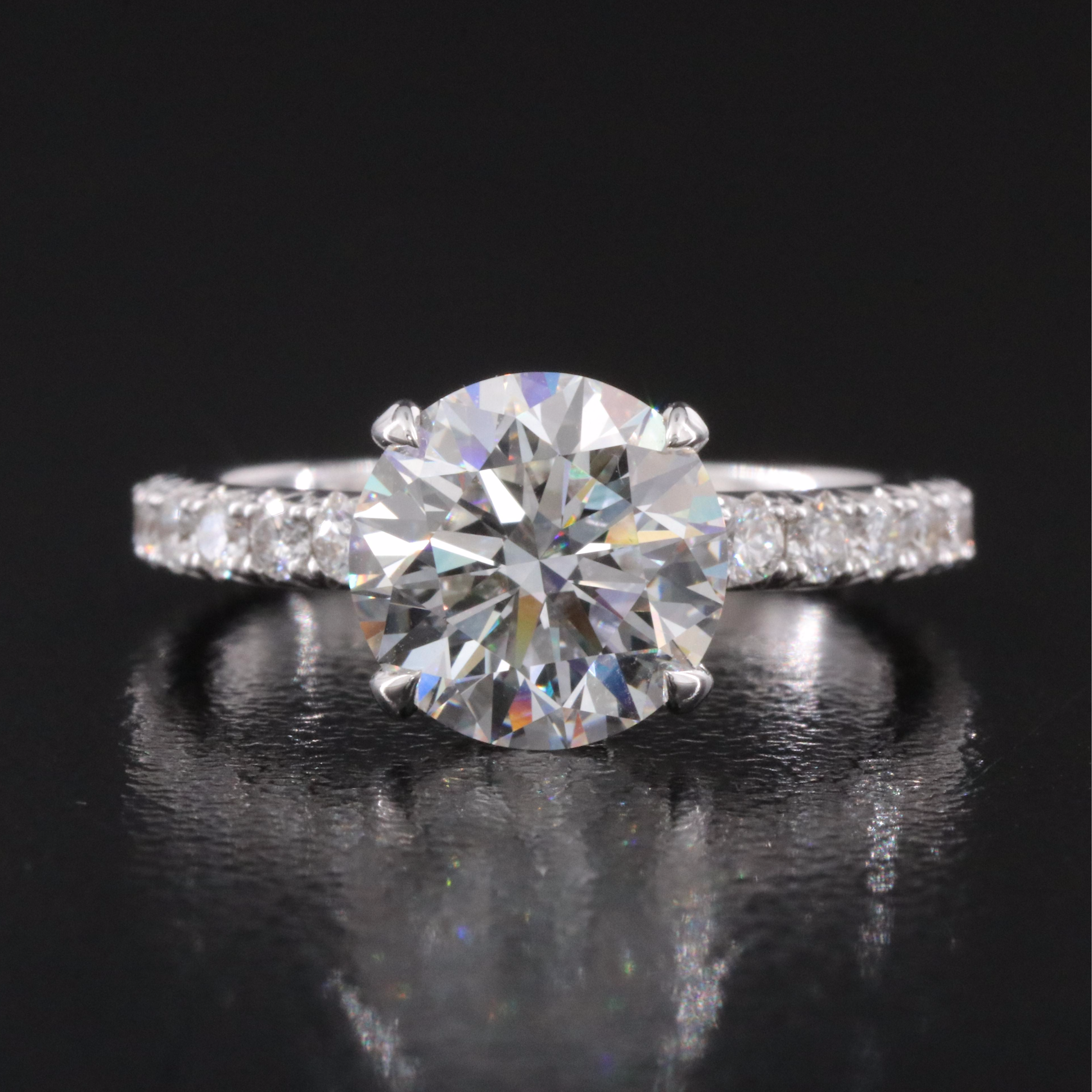 18K 3.18 CTW Lab Grown Diamond Ring with IGI Online Report