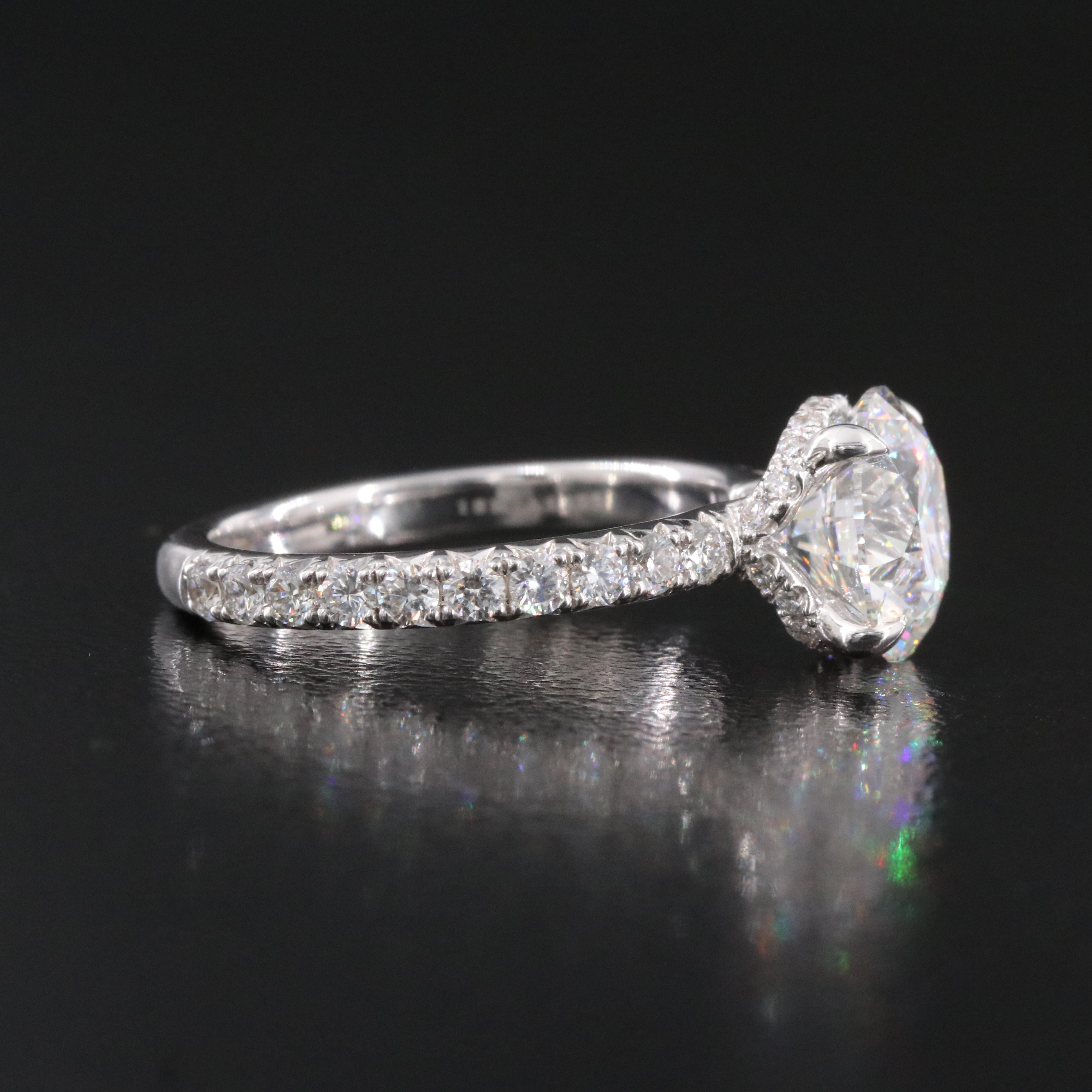 18K 3.18 CTW Lab Grown Diamond Ring with IGI Online Report