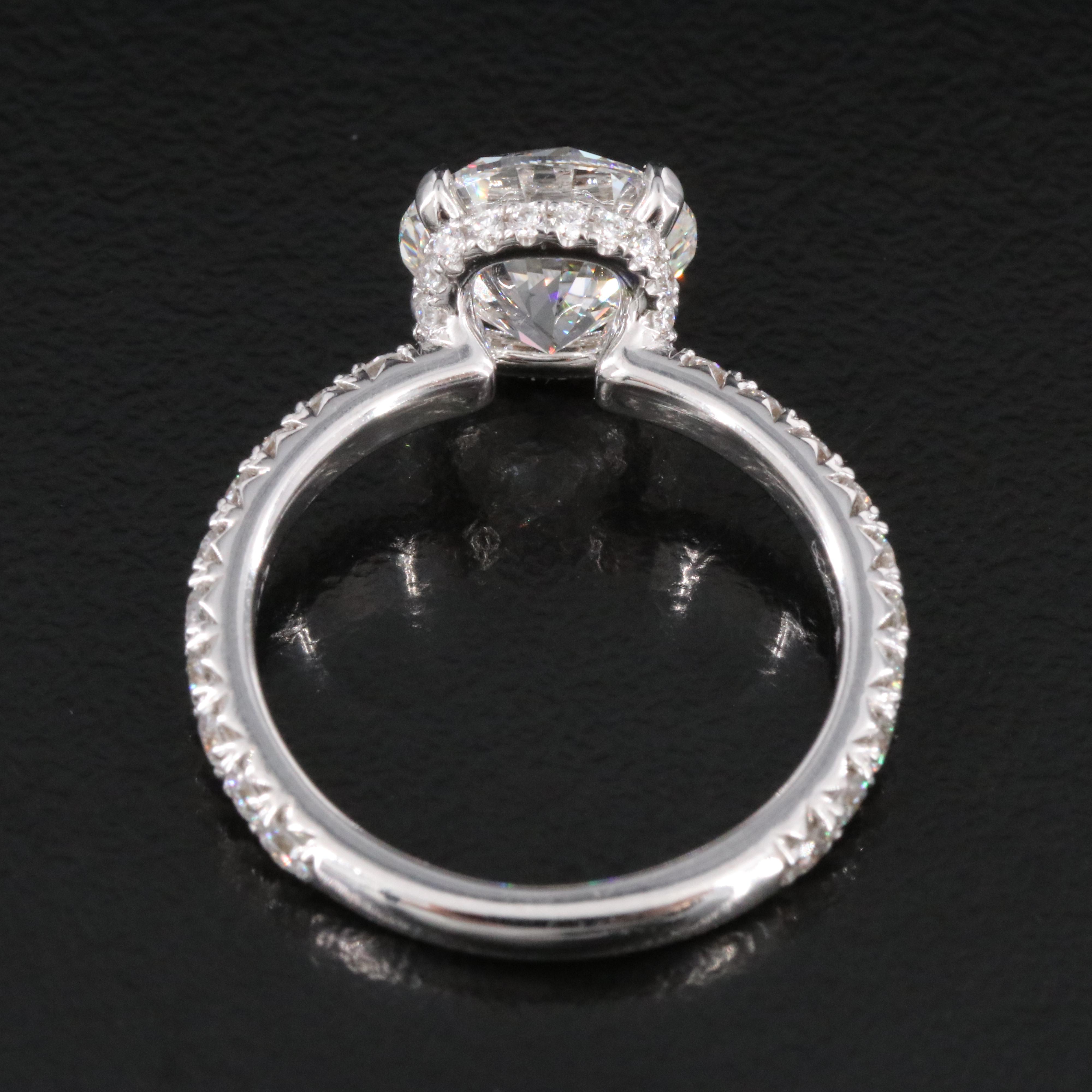 18K 3.18 CTW Lab Grown Diamond Ring with IGI Online Report