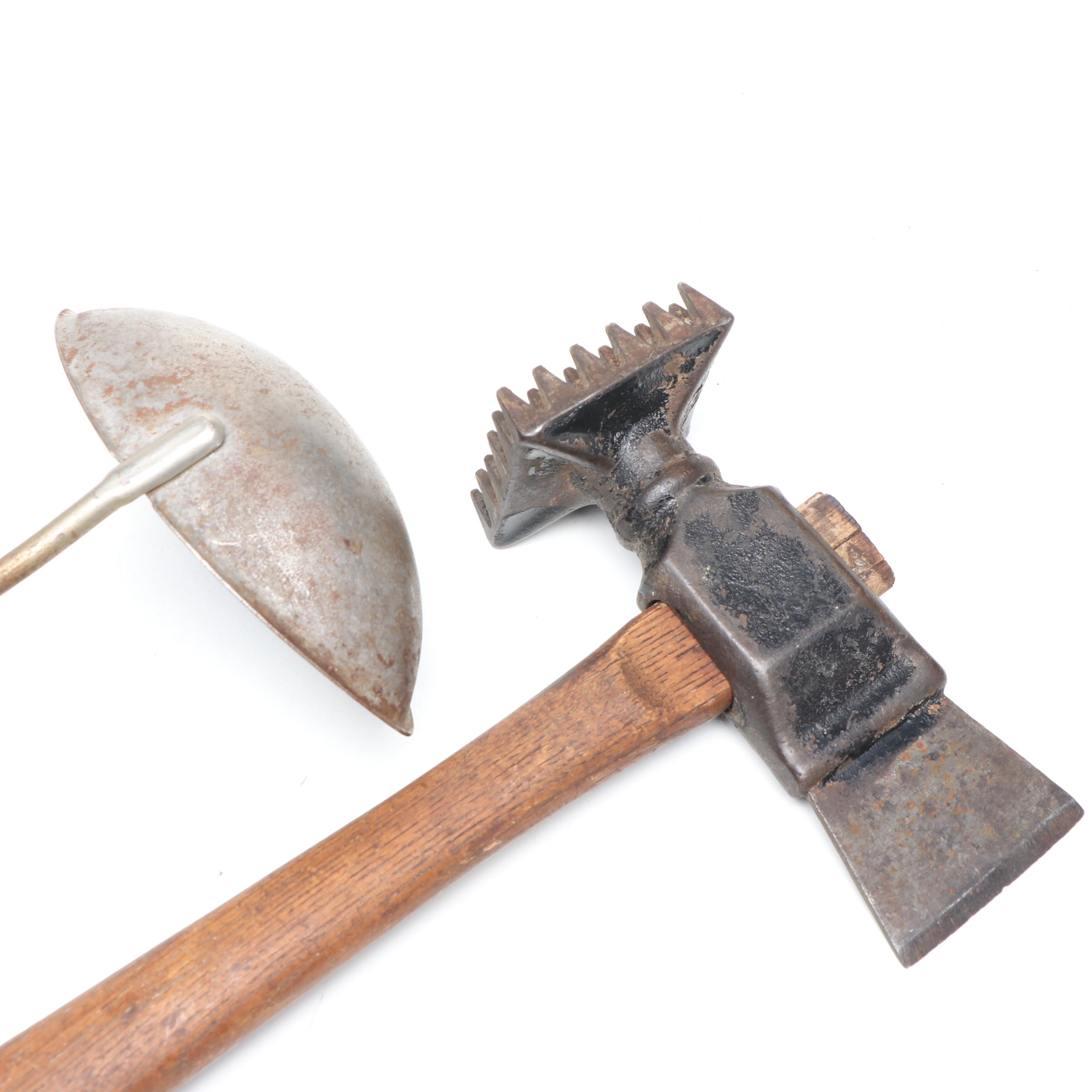 Cast Iron Kitchen Utensils with Horse Bit and Courting Candle