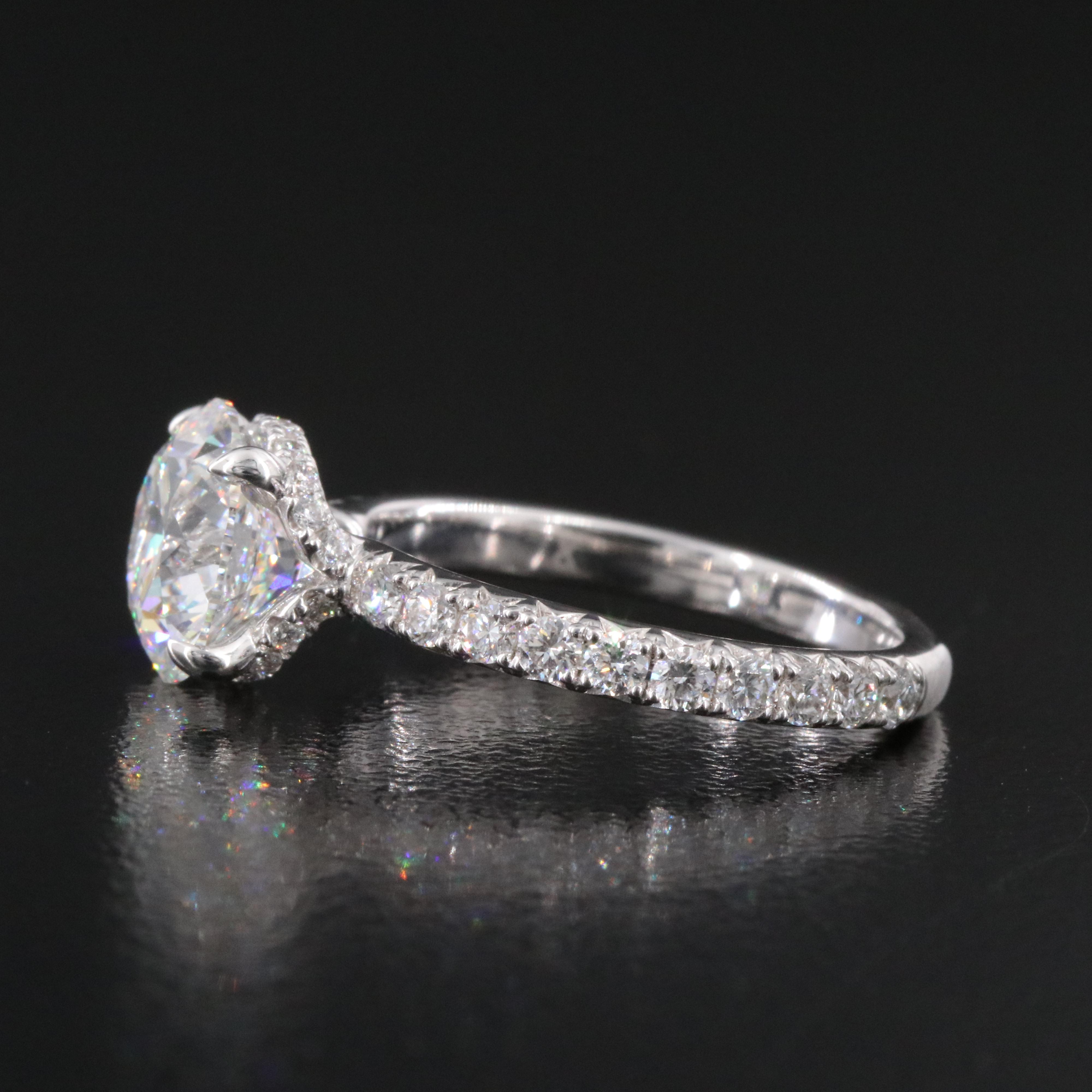 18K 3.18 CTW Lab Grown Diamond Ring with IGI Online Report