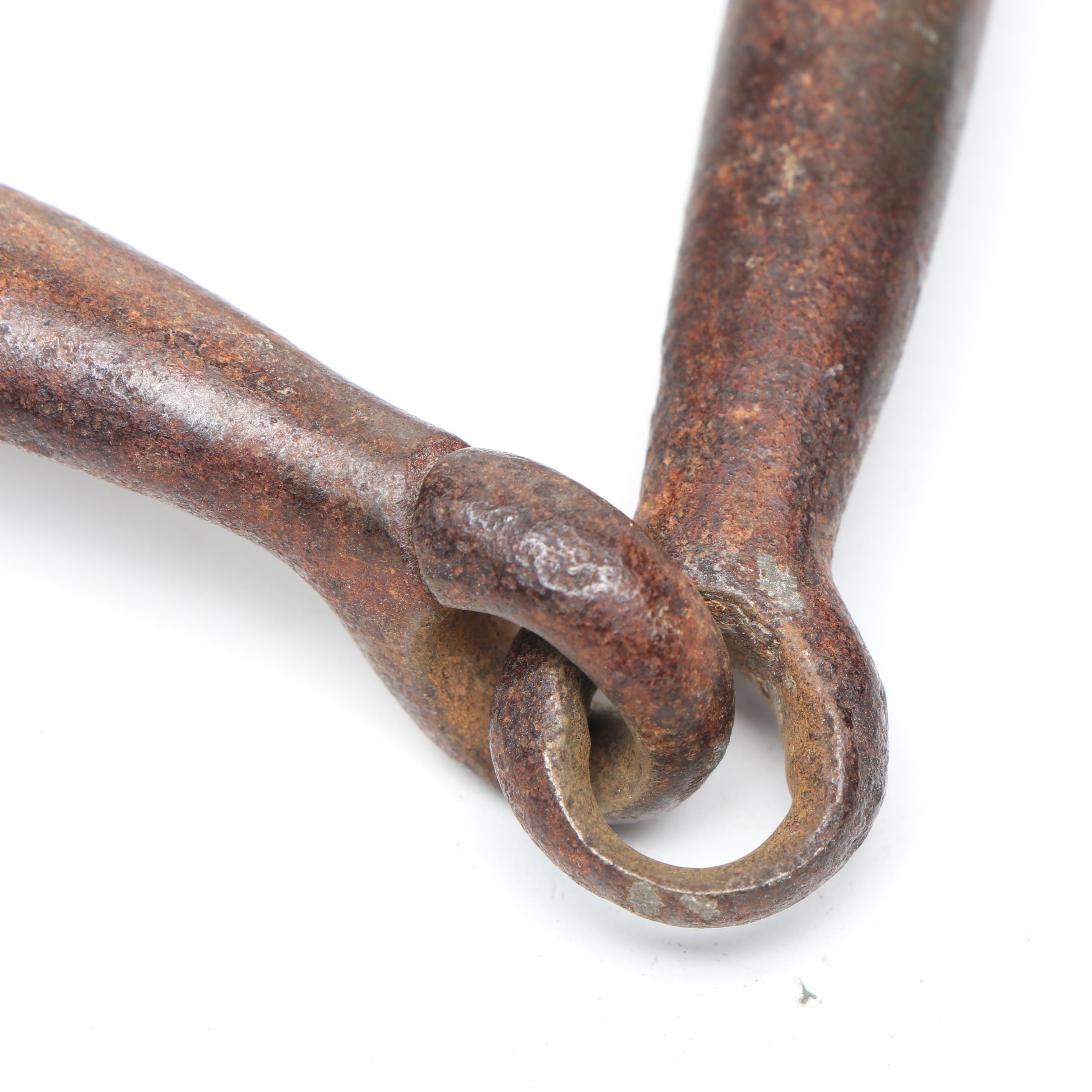 Cast Iron Kitchen Utensils with Horse Bit and Courting Candle