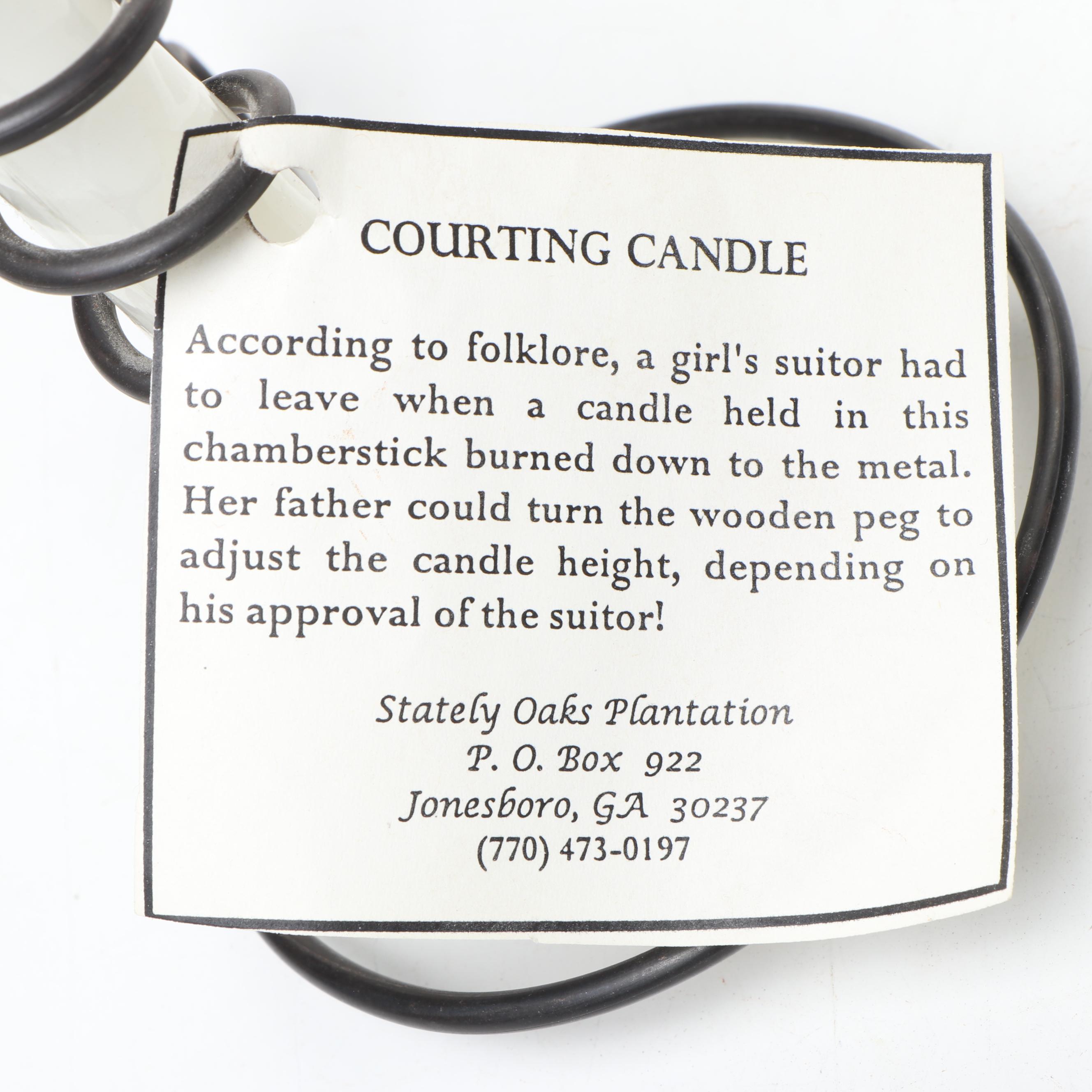 Cast Iron Kitchen Utensils with Horse Bit and Courting Candle