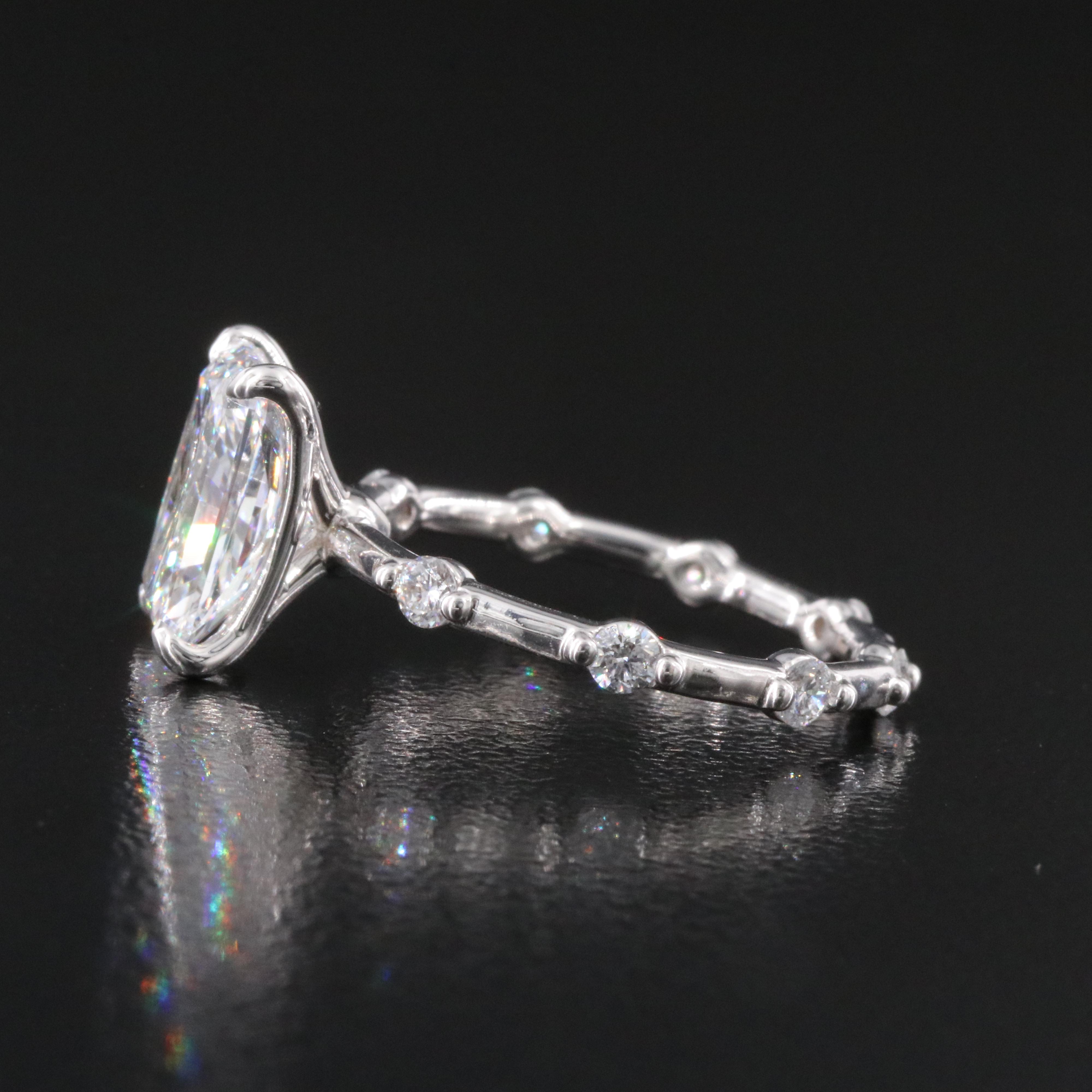 18K 2.86 CTW Lab Grown Diamond Ring with IGI Online Report