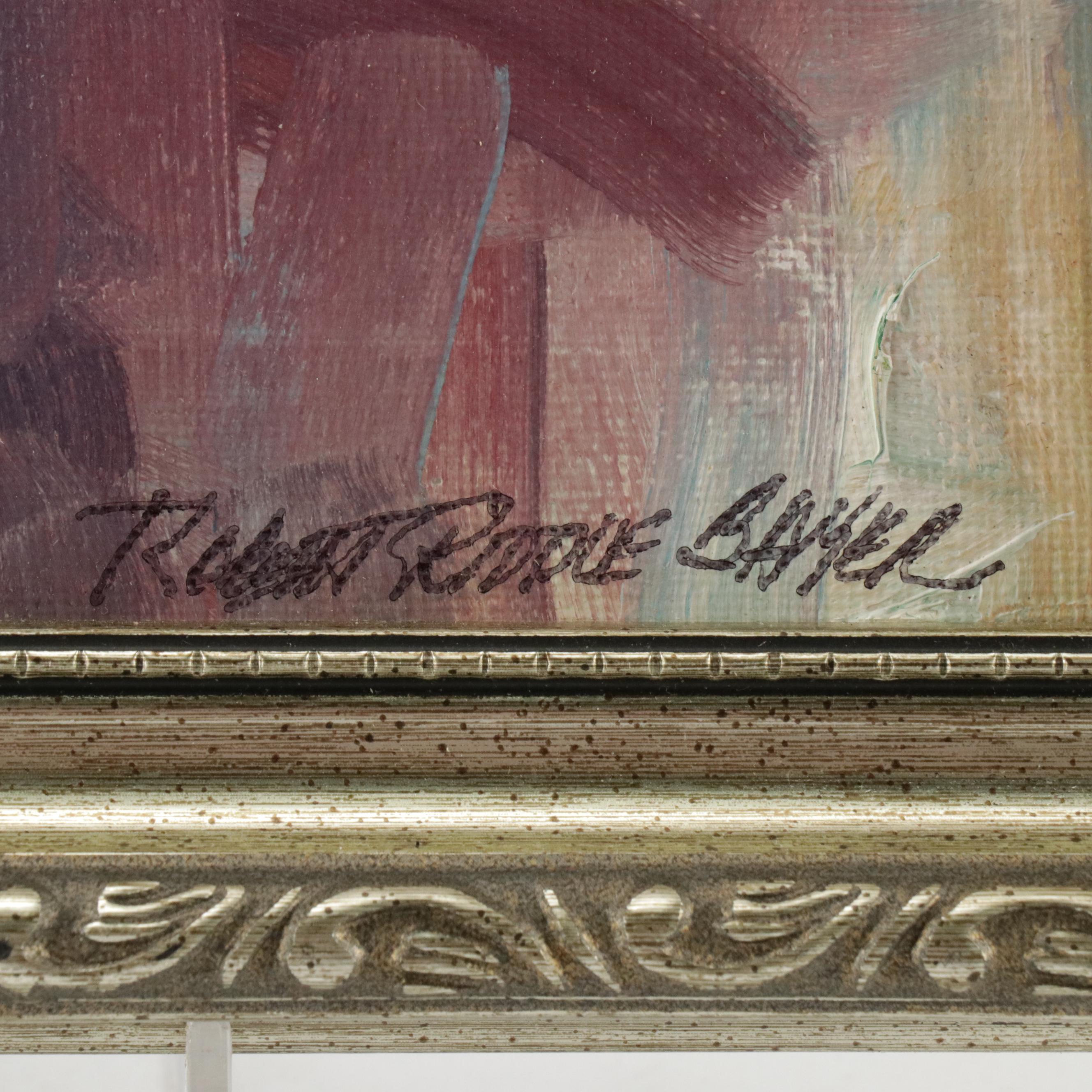 Robert Riddle Baker Landscape Acrylic Painting "The End of Fall," 2025