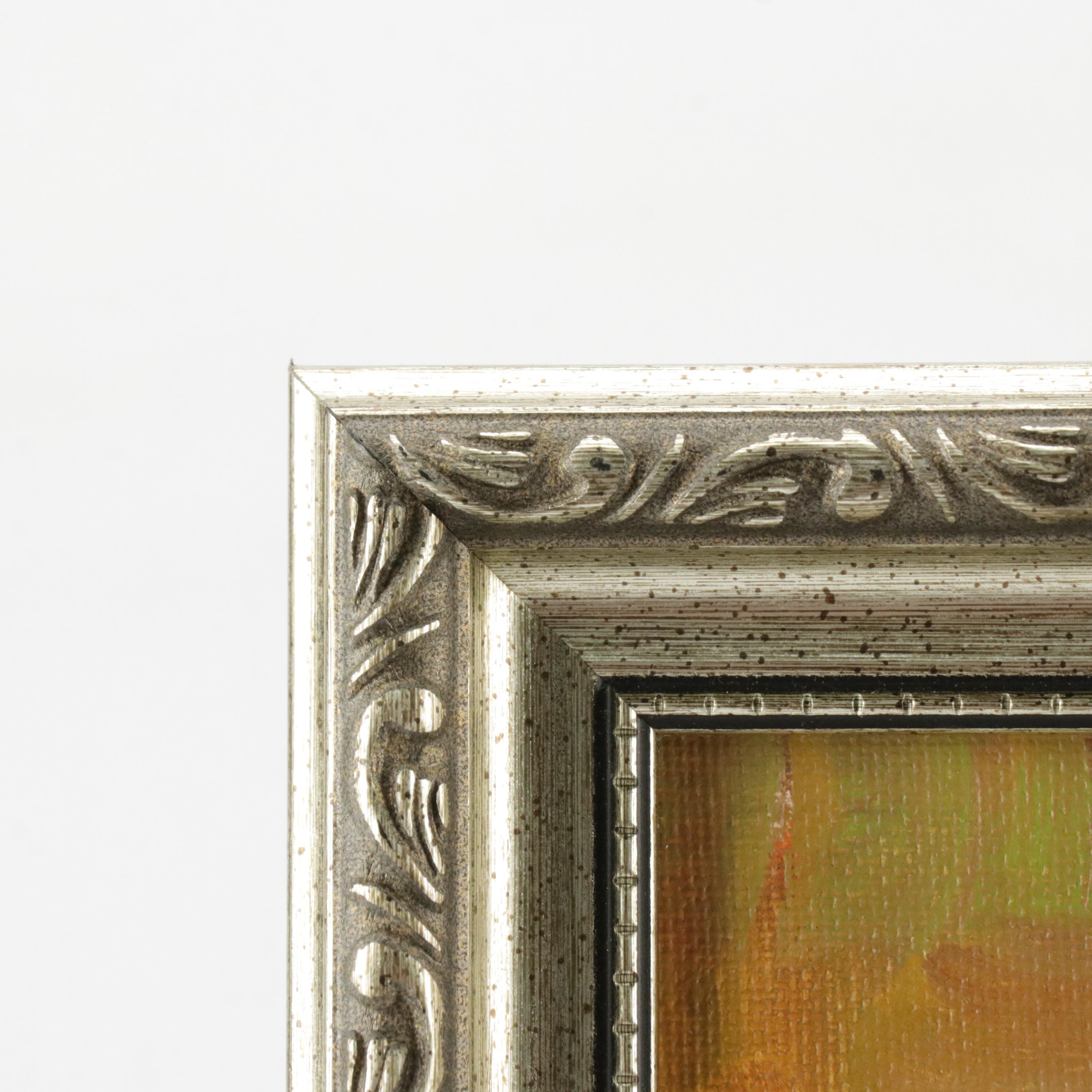 Robert Riddle Baker Landscape Acrylic Painting "The End of Fall," 2025