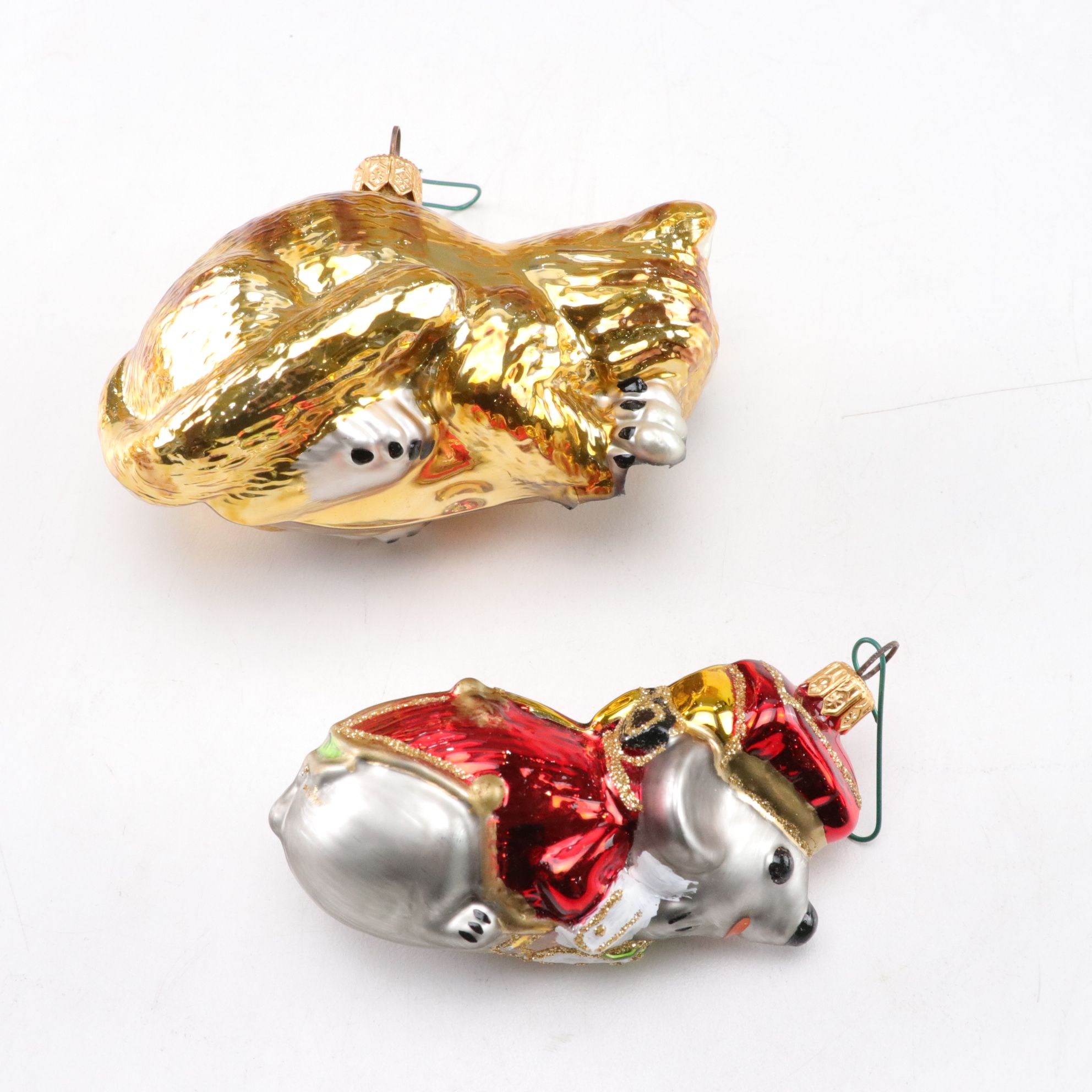 Kurt S. Adler "Alice in Wonderland" Glass Christmas Ornaments