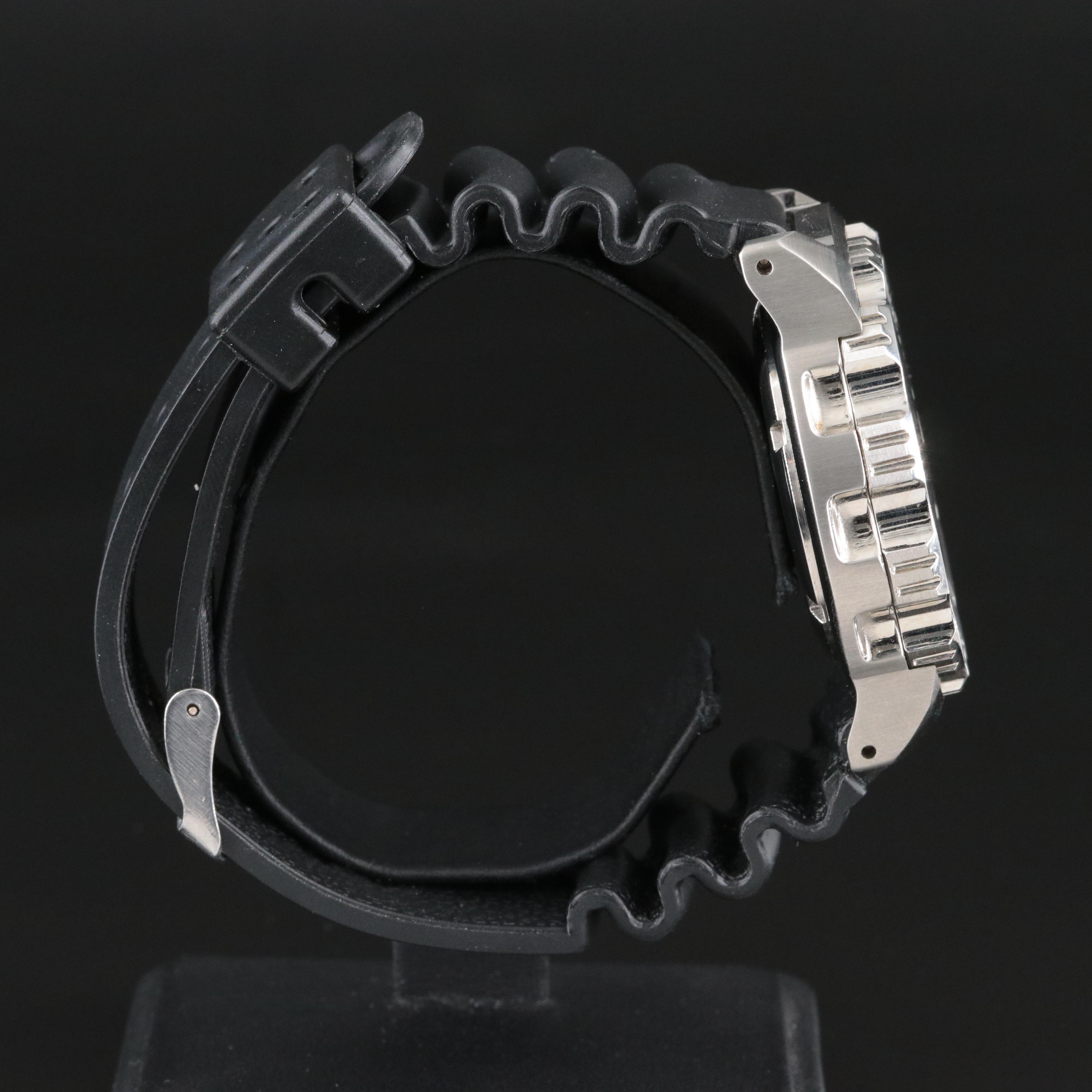 Seiko 200m Scuba Diver's Steel Day-Date Automatic Monster Green 7526-0350 Watch