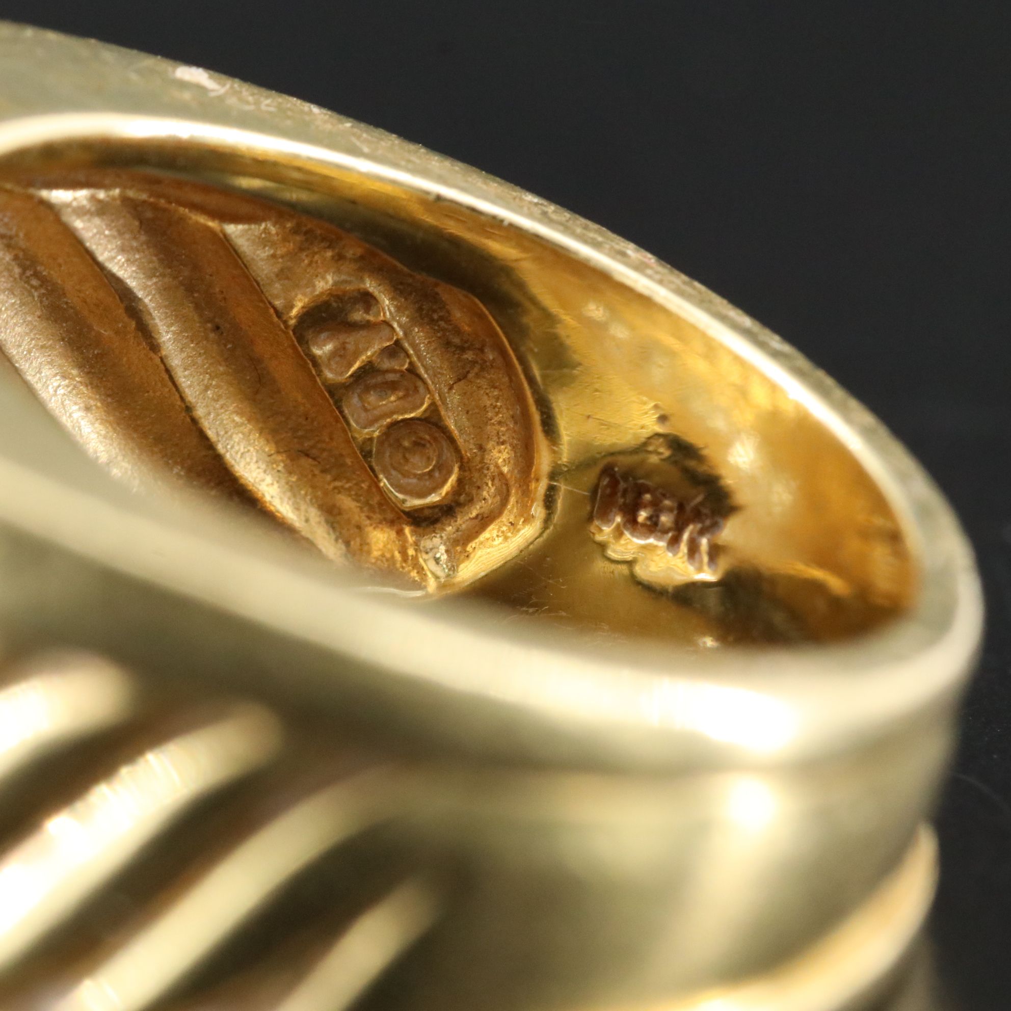 David Yurman 18K and CTW Diamond Cigar Ring