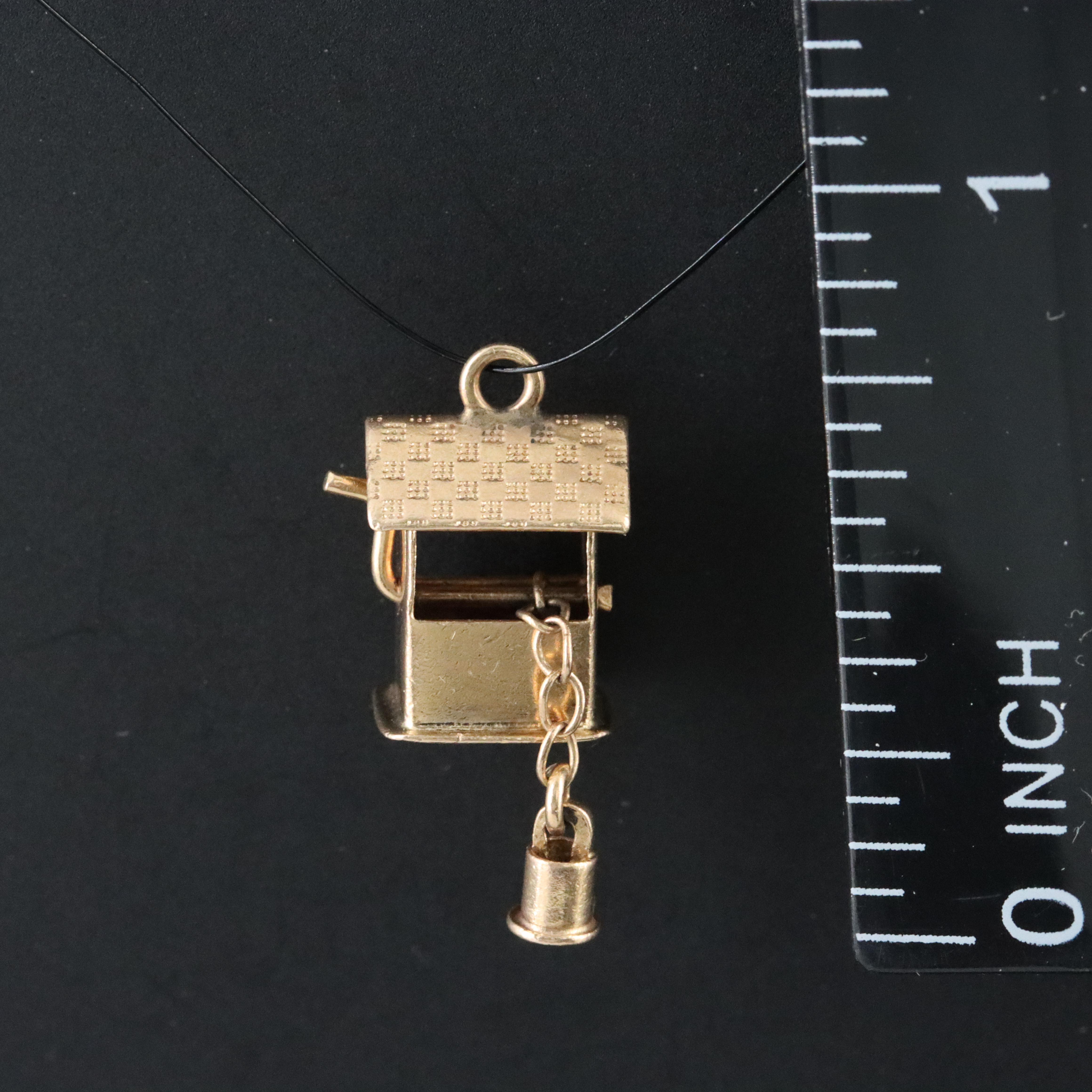 Vintage 14K Articulated Well Charm