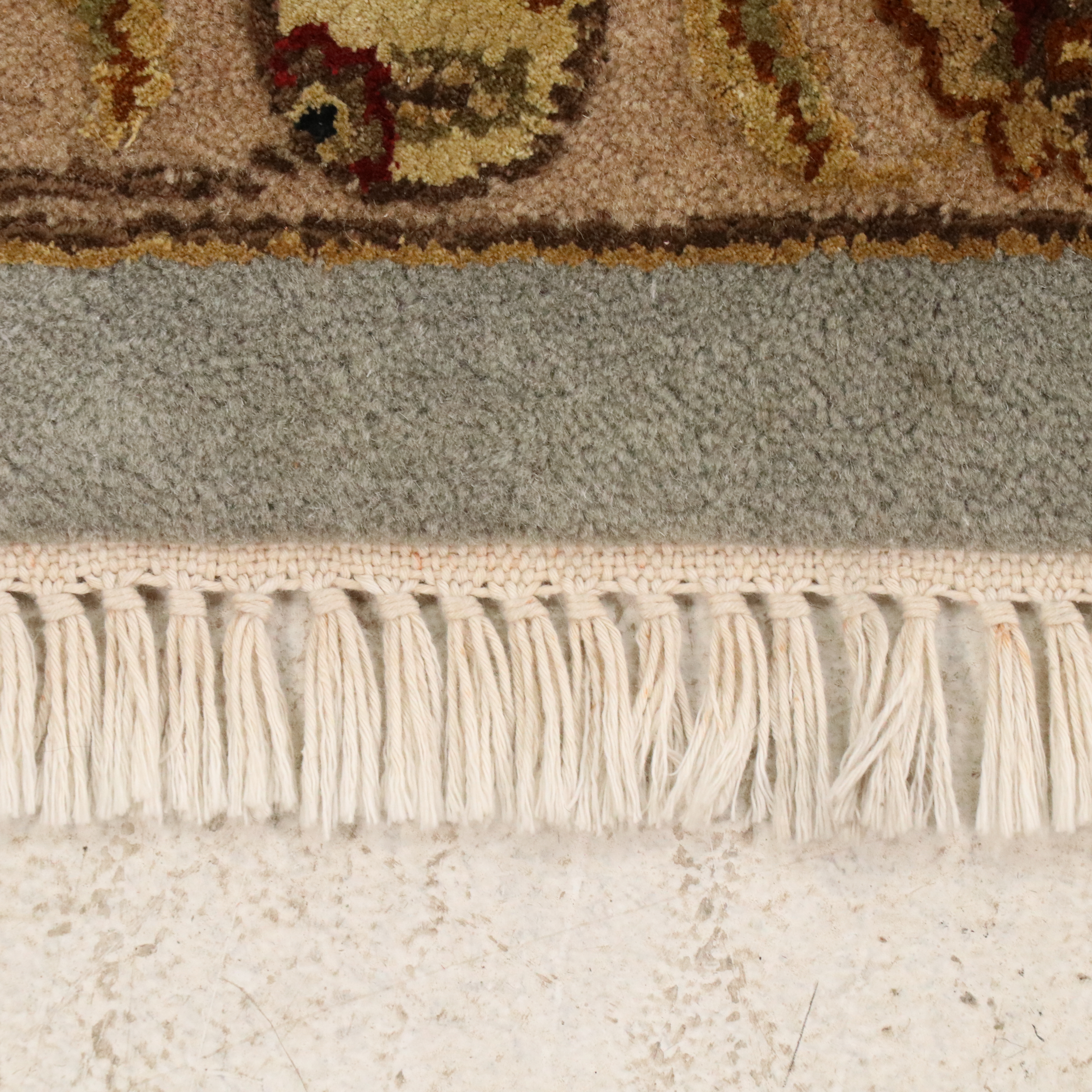 7'10 x 10'6 Hand-Knotted Indian Agra Wool & Silk Area Rug