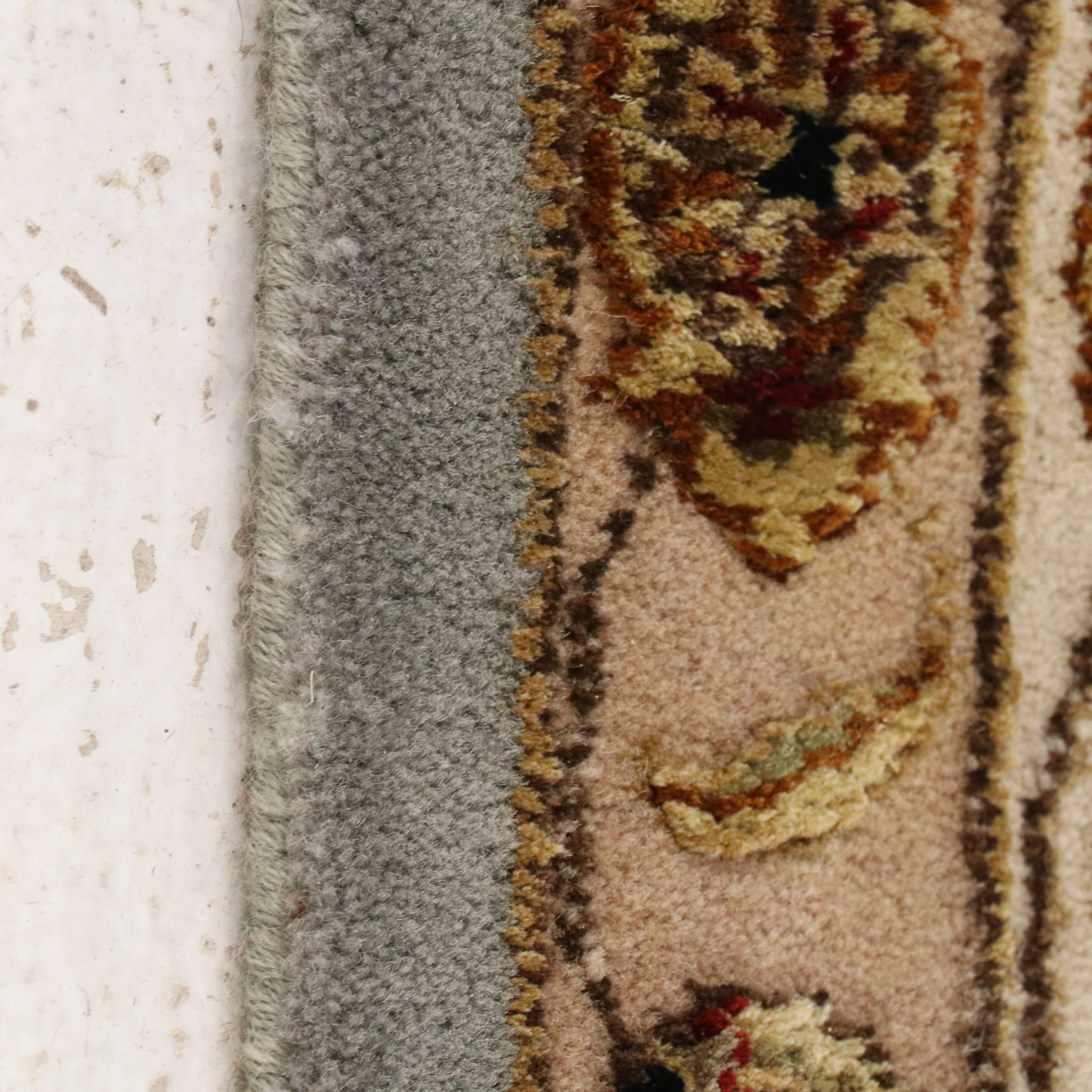 7'10 x 10'6 Hand-Knotted Indian Agra Wool & Silk Area Rug