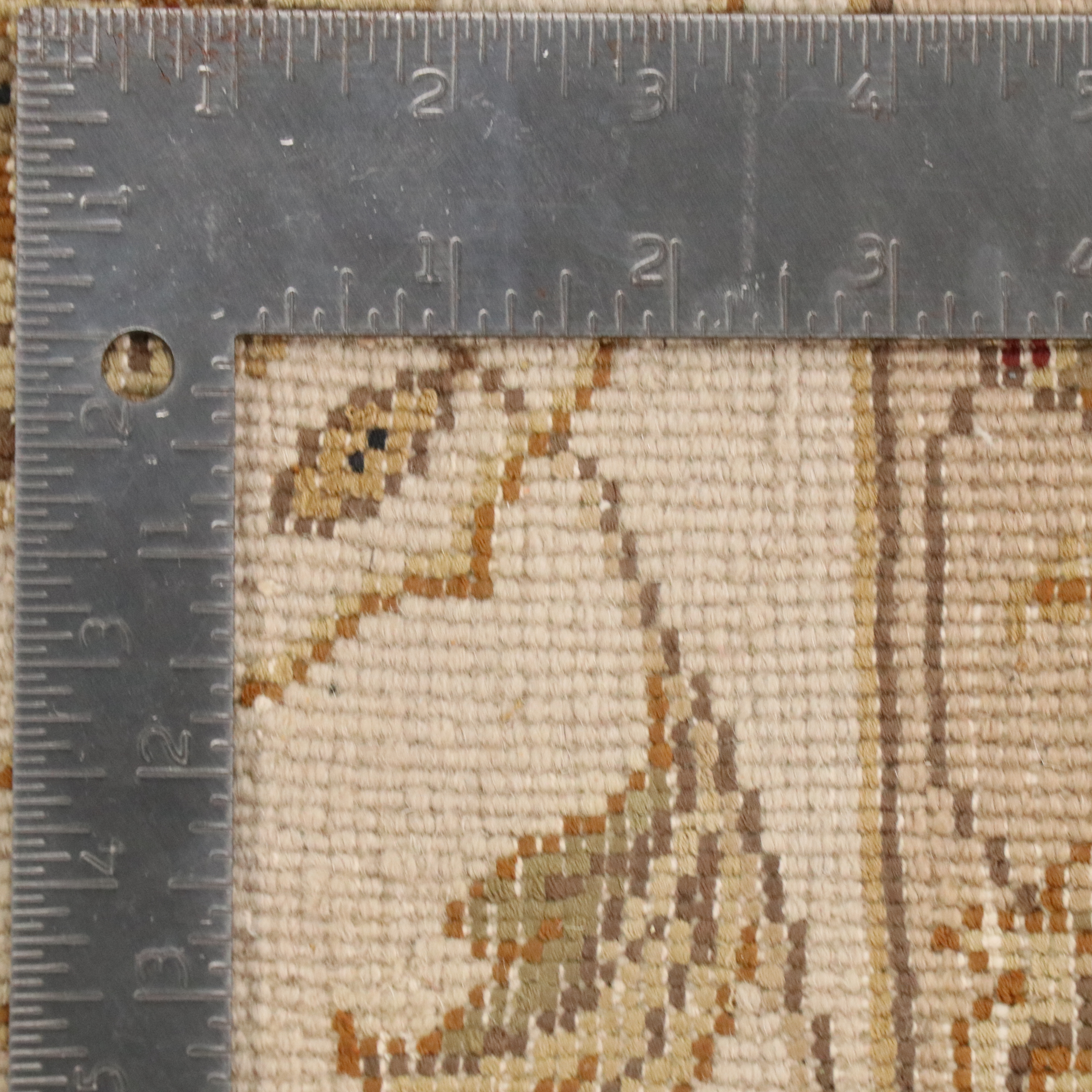 7'10 x 10'6 Hand-Knotted Indian Agra Wool & Silk Area Rug