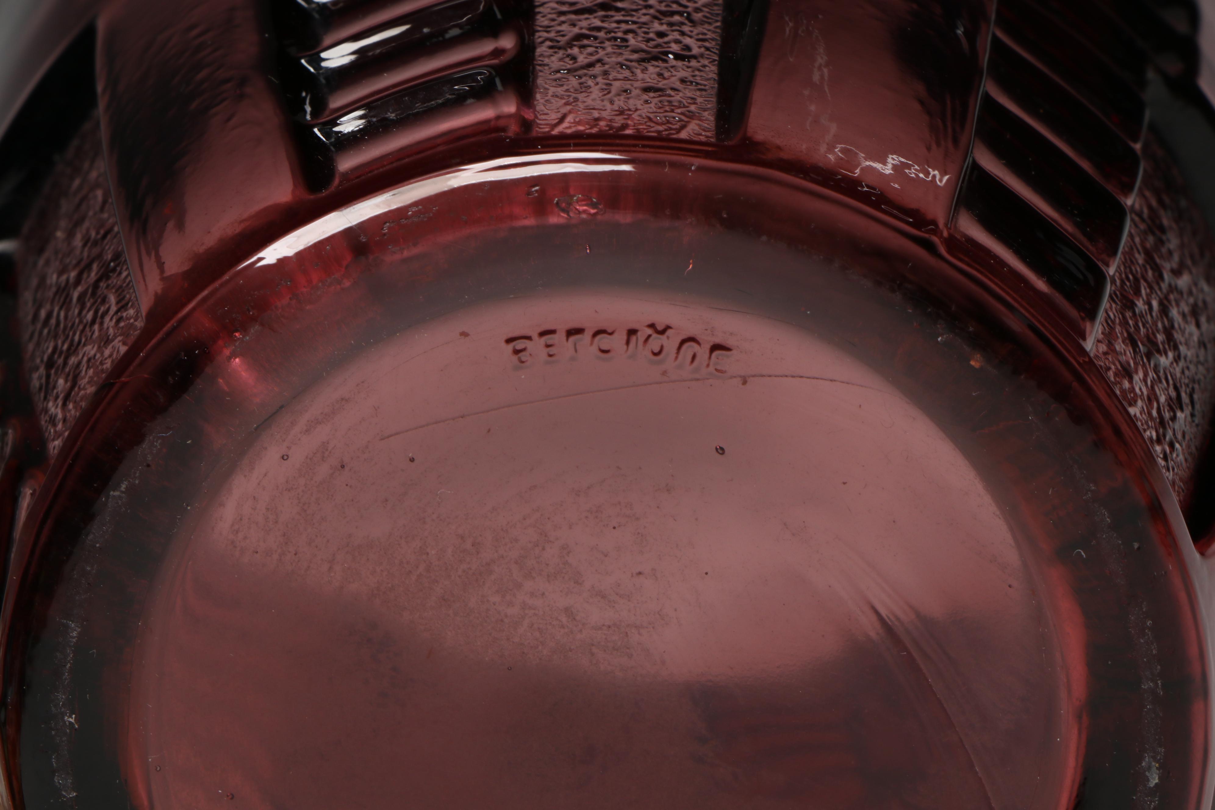 Val St. Lambert Glass "Noemie" Bowl, "Marceau" and Other Trumpet Vases