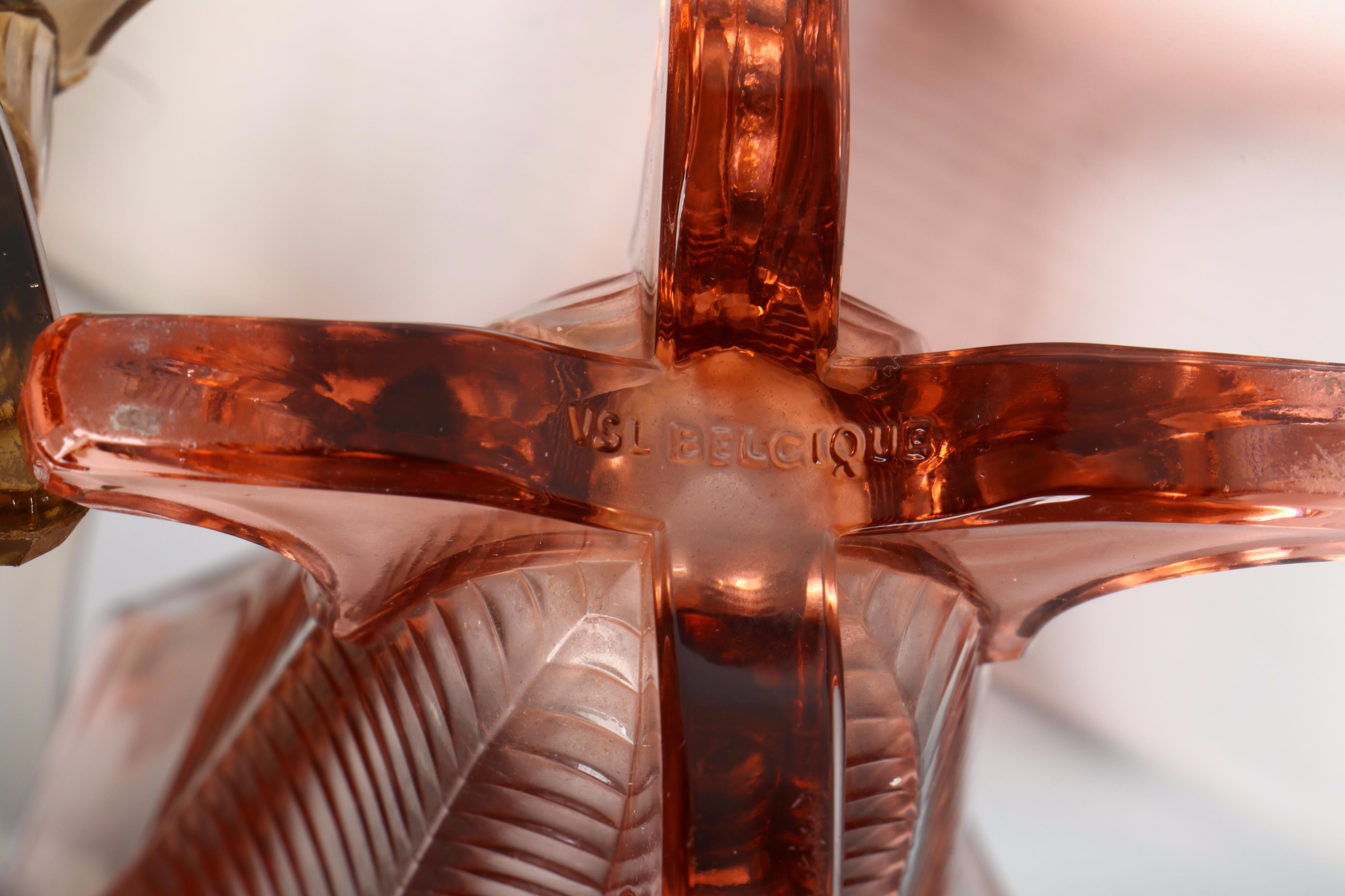 Val St. Lambert Glass "Noemie" Bowl, "Marceau" and Other Trumpet Vases