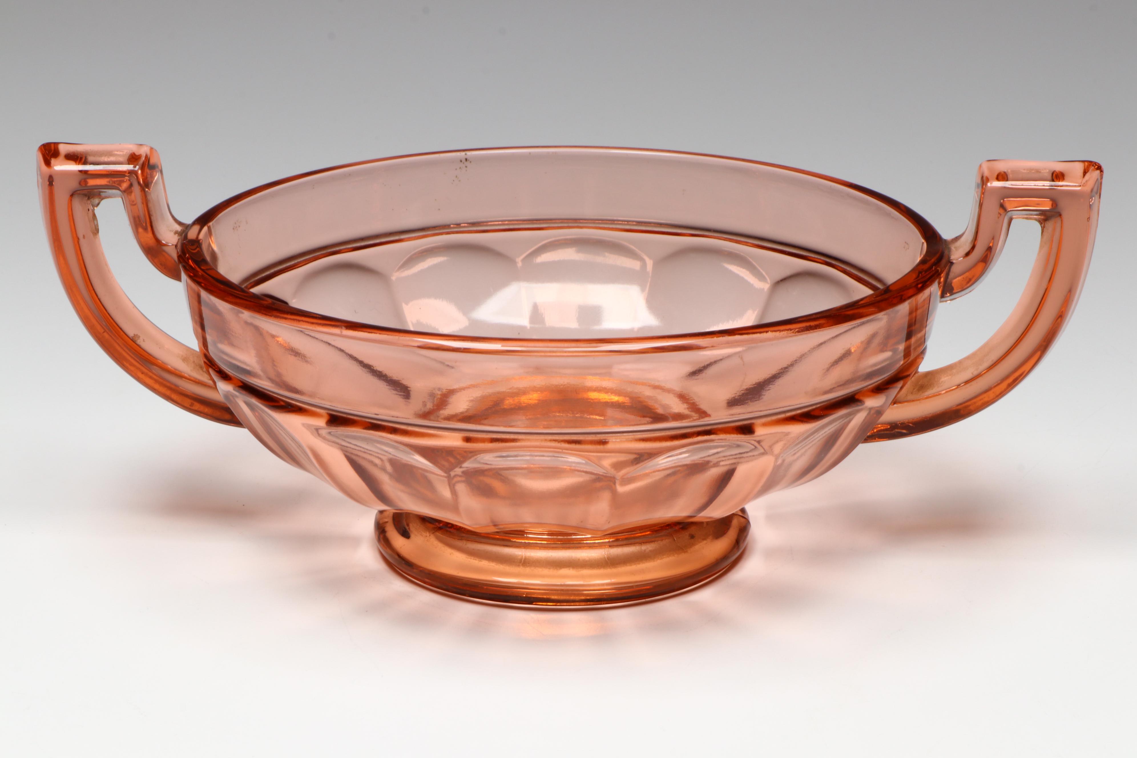 Val St. Lambert Glass "Noemie" Bowl, "Marceau" and Other Trumpet Vases