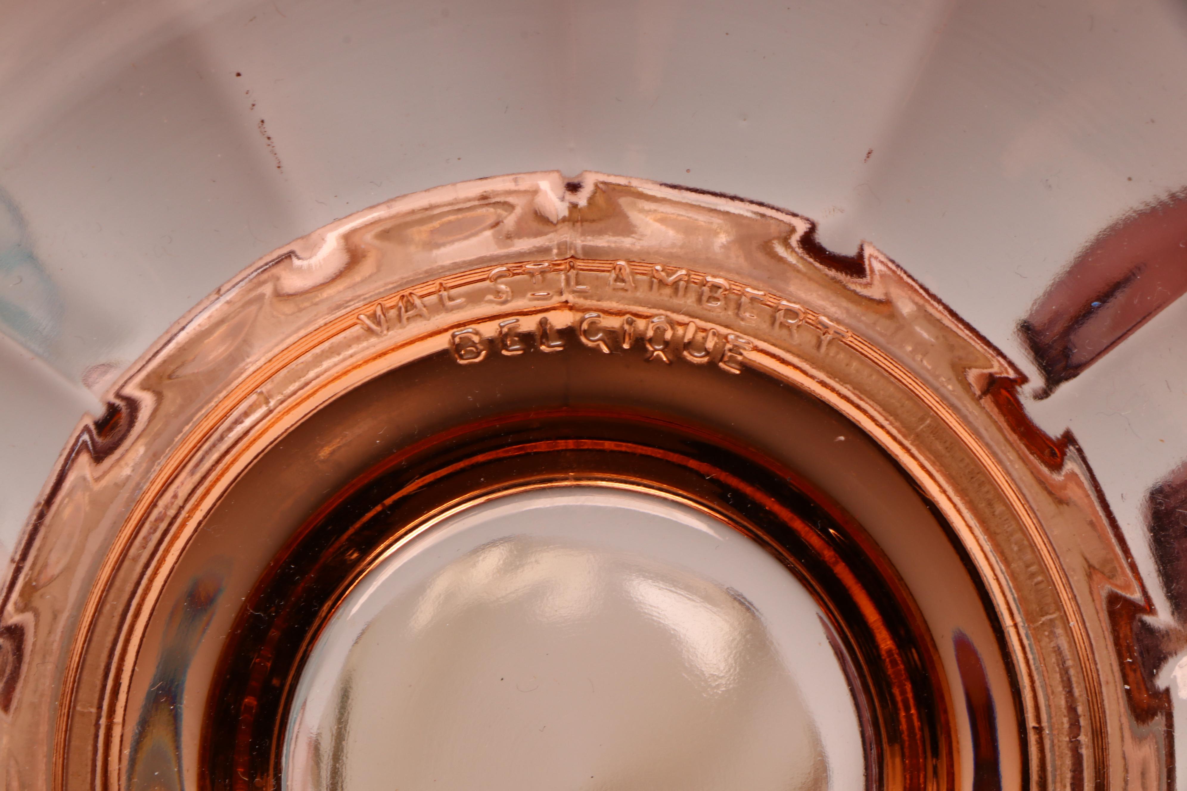 Val St. Lambert Glass "Noemie" Bowl, "Marceau" and Other Trumpet Vases