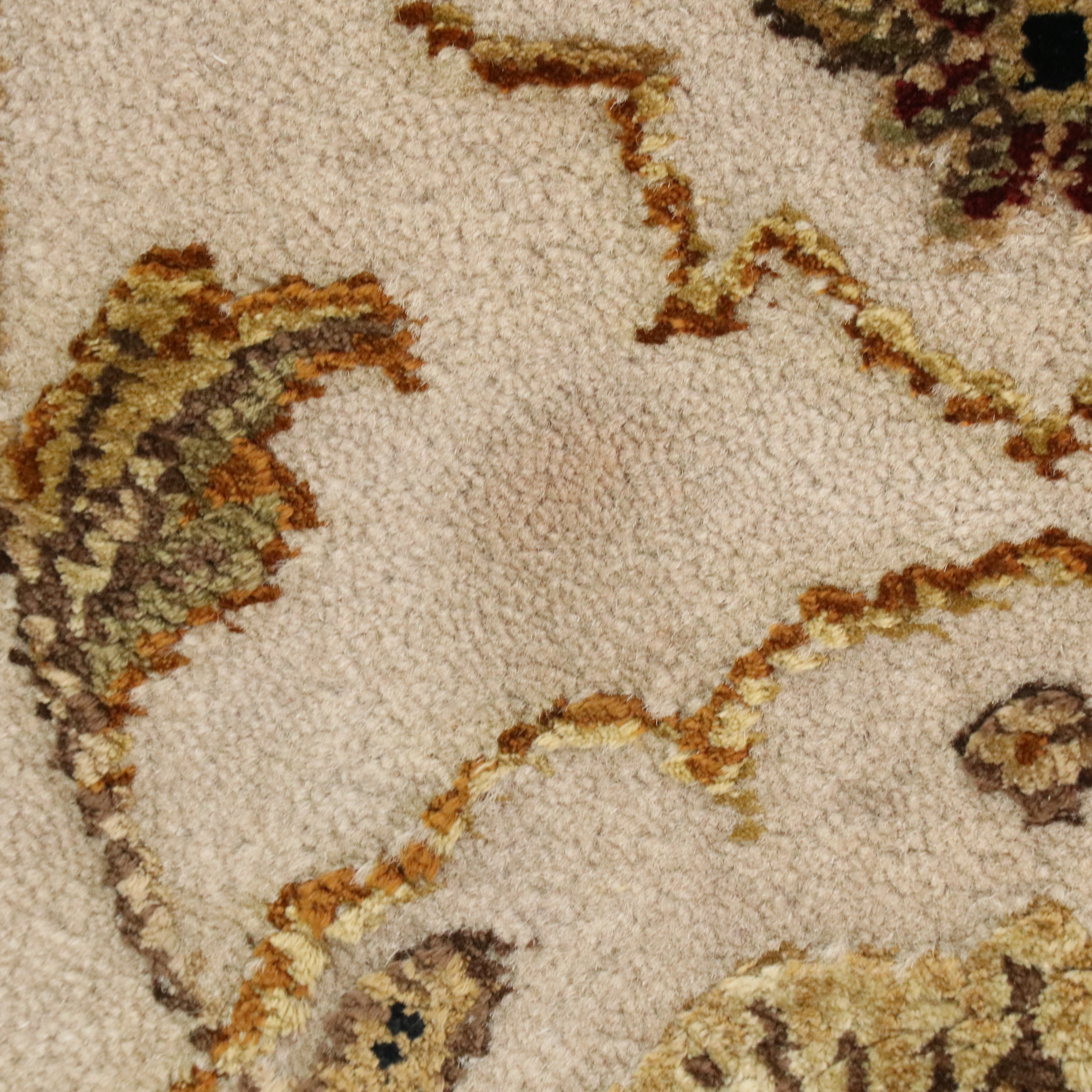 7'10 x 10'6 Hand-Knotted Indian Agra Wool & Silk Area Rug