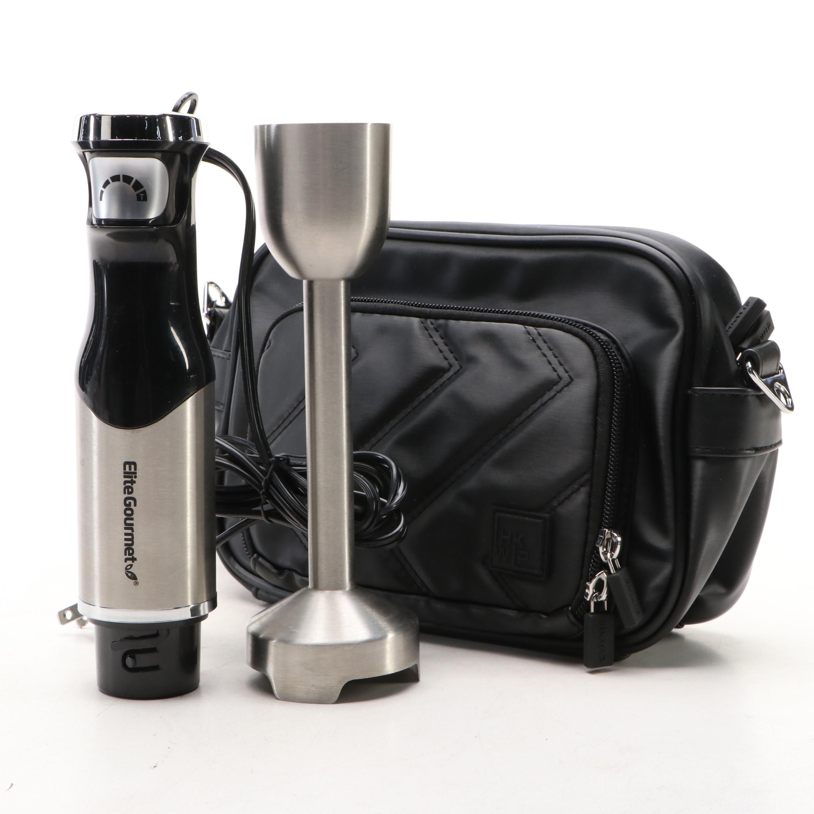Elite Gourmet Hand Blender with Bags