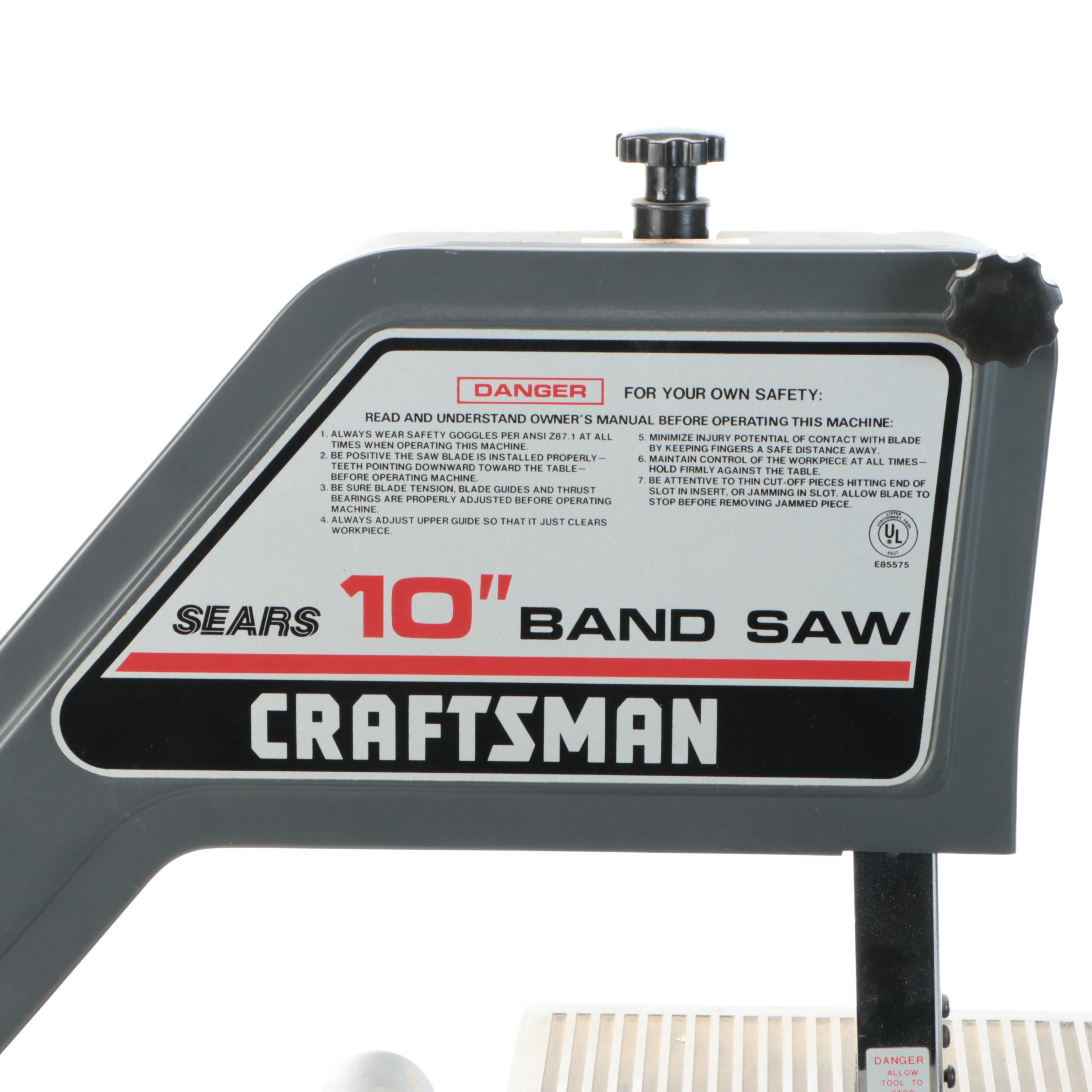 Craftsman Benchtop 10" Band Saw
