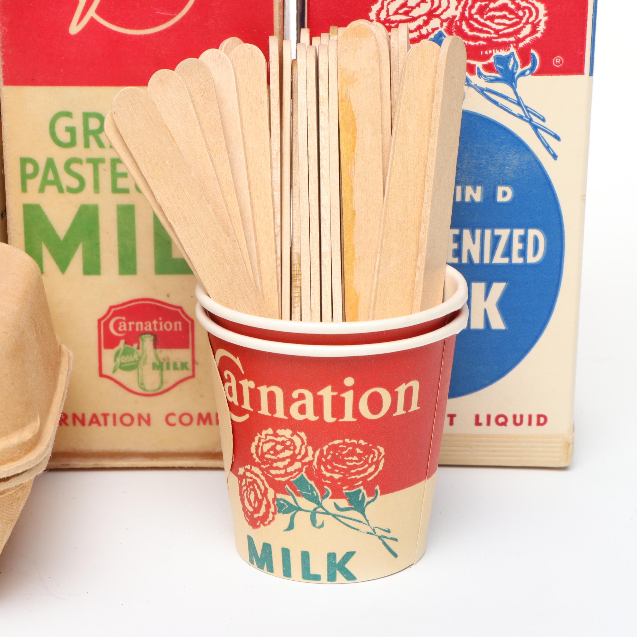 Carnation Milk Cartons, Boxes, Cartons and More, Mid-20th Century