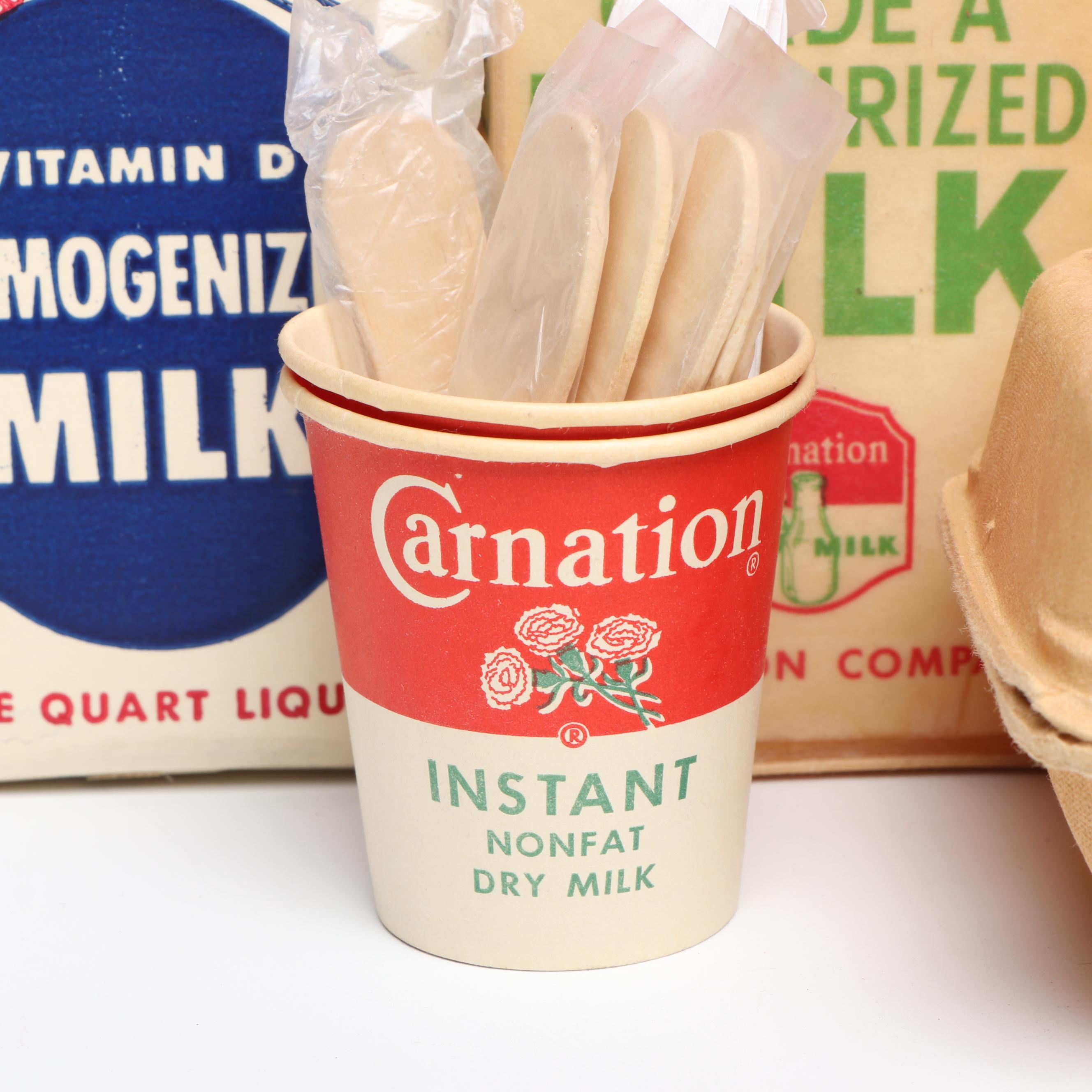 Carnation Milk Cartons, Boxes, Cartons and More, Mid-20th Century