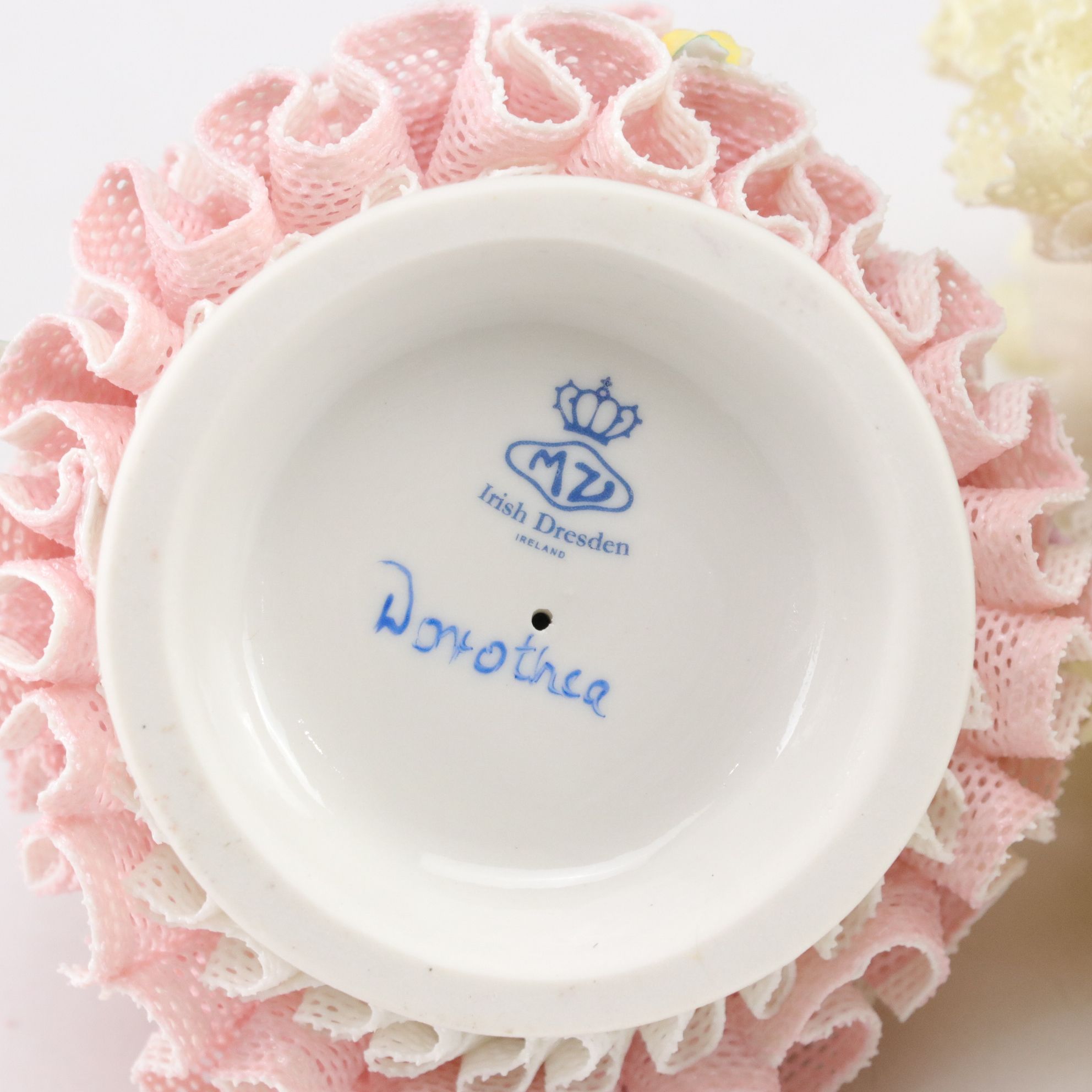 Irish Dresden "Dorothea" and Other Porcelain Figurines