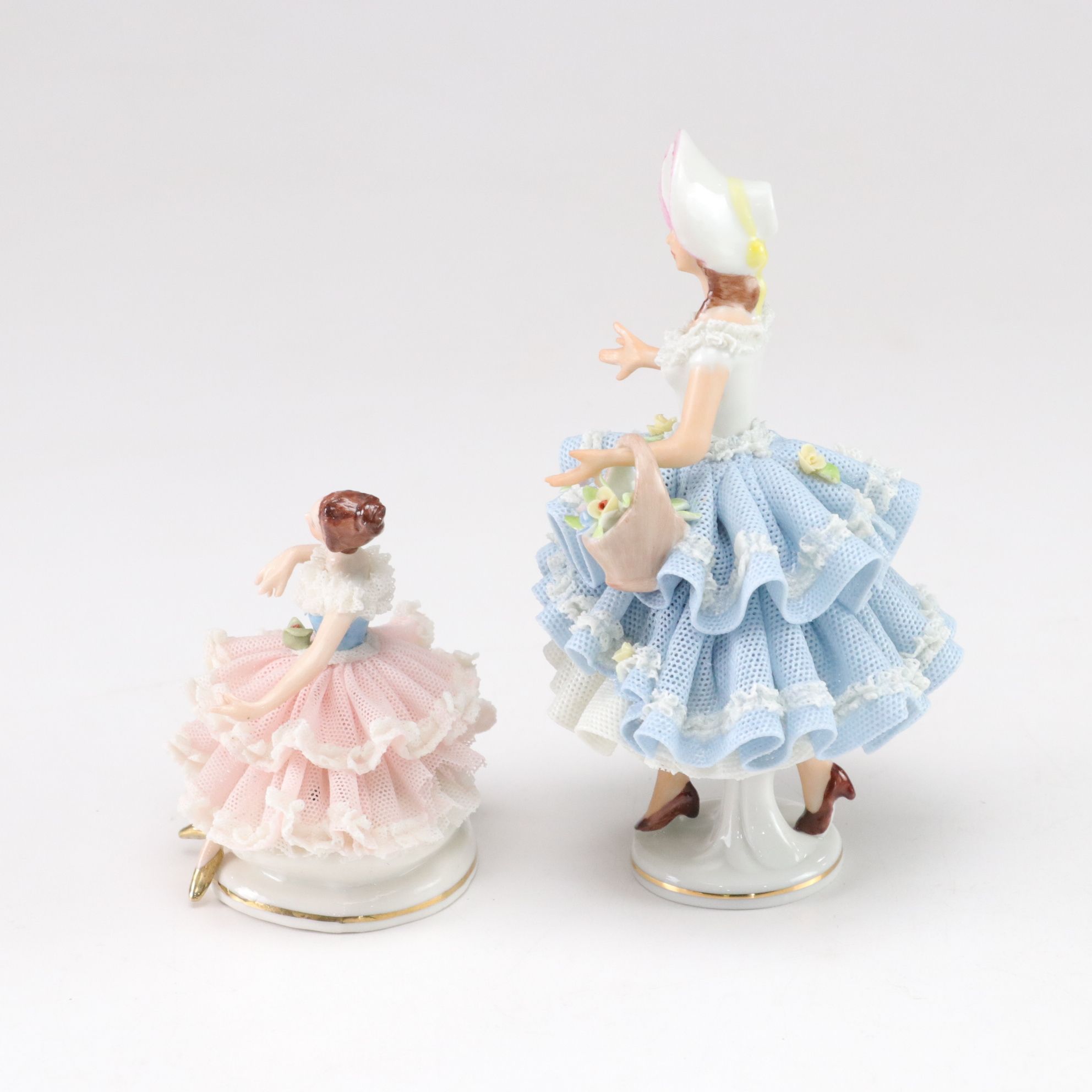 Irish Dresden "Dorothea" and Other Porcelain Figurines