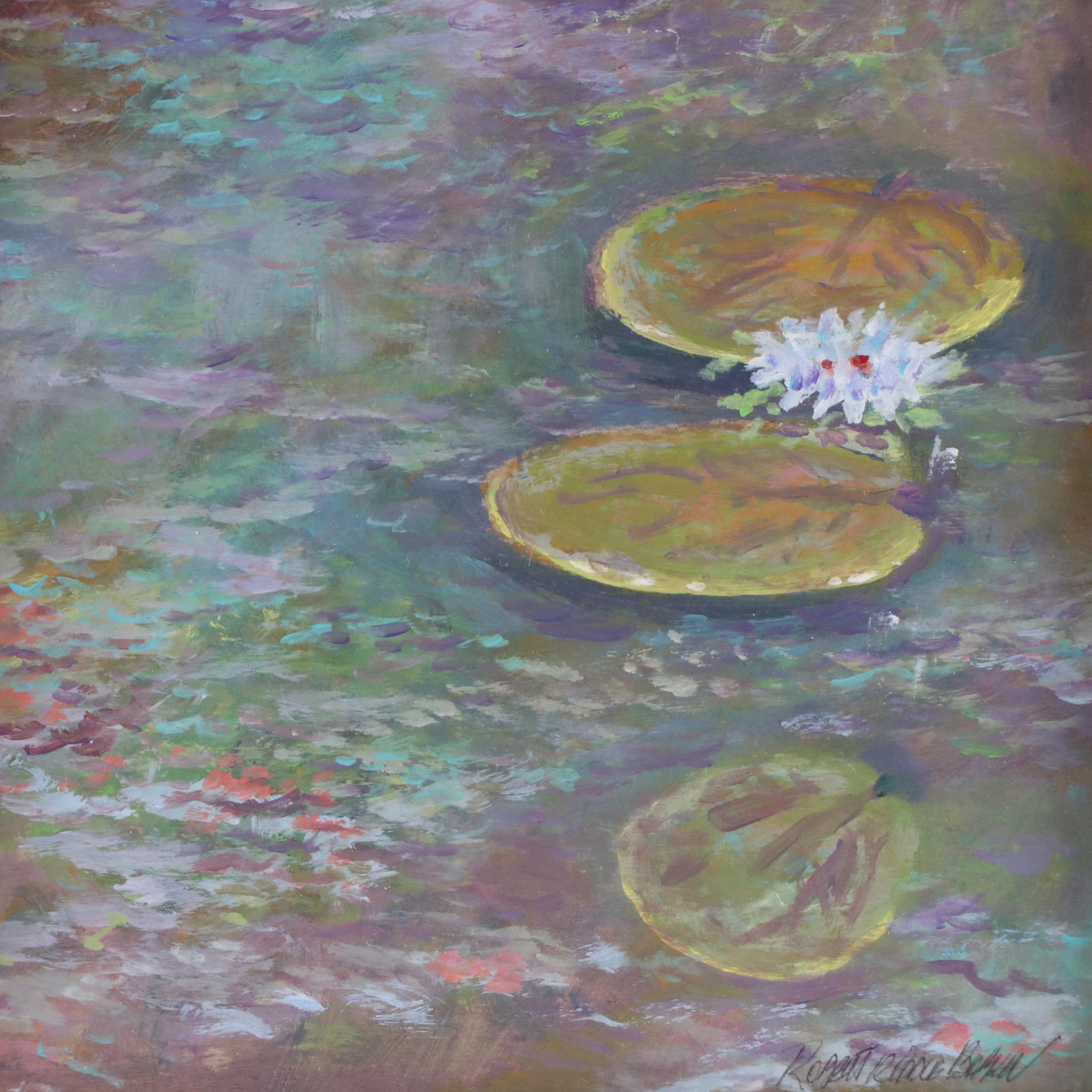 Robert Riddle Baker Landscape Acrylic Painting "Full Sun Bloom," 2025