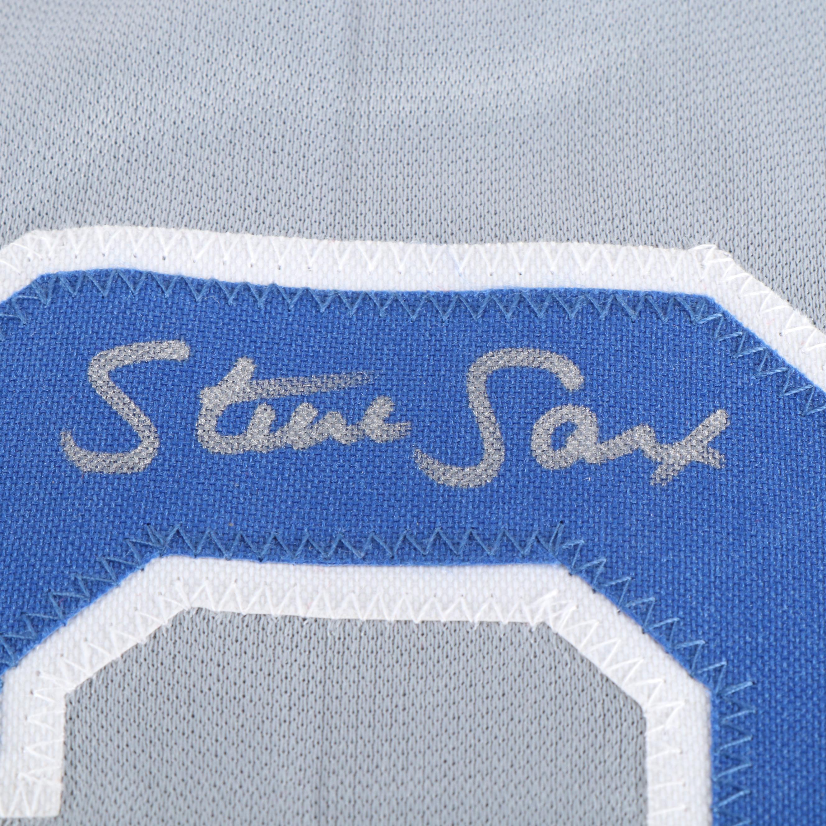 Steve Sax Signed Los Angeles Dodgers Baseball Jersey, PSA