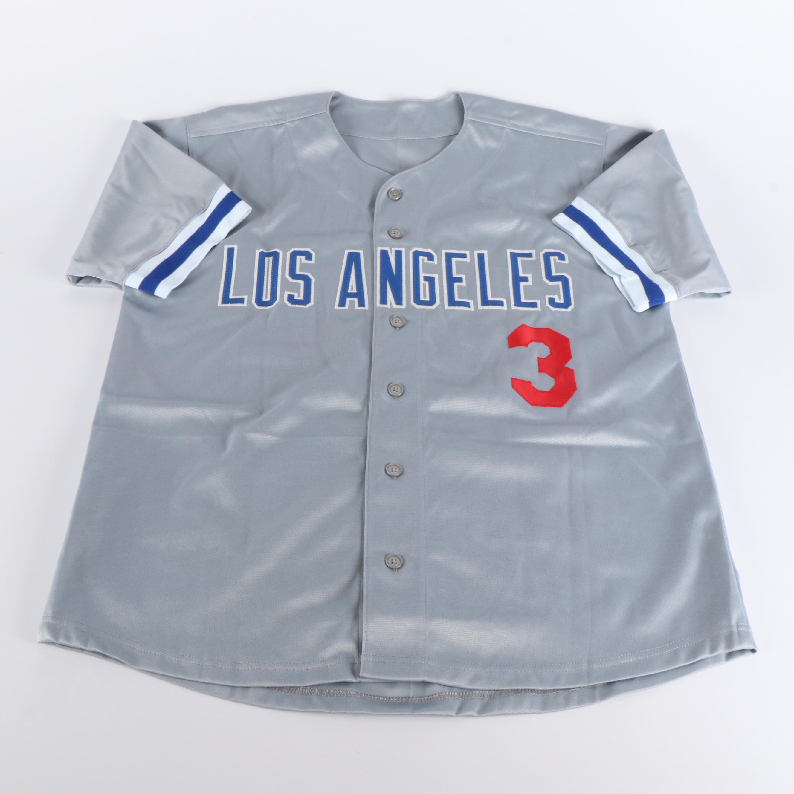 Steve Sax Signed Los Angeles Dodgers Baseball Jersey, PSA