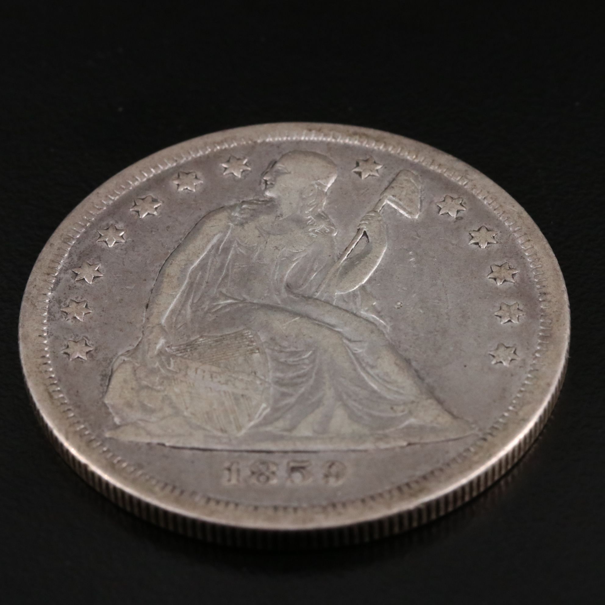 1859-O Liberty Seated Silver Dollar