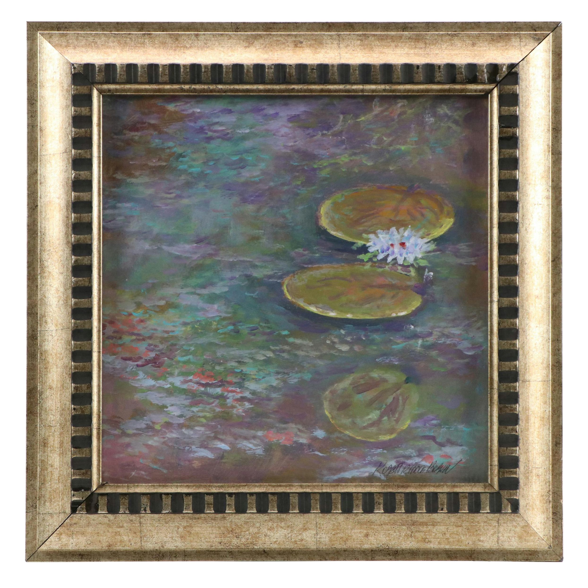 Robert Riddle Baker Landscape Acrylic Painting "Full Sun Bloom," 2025