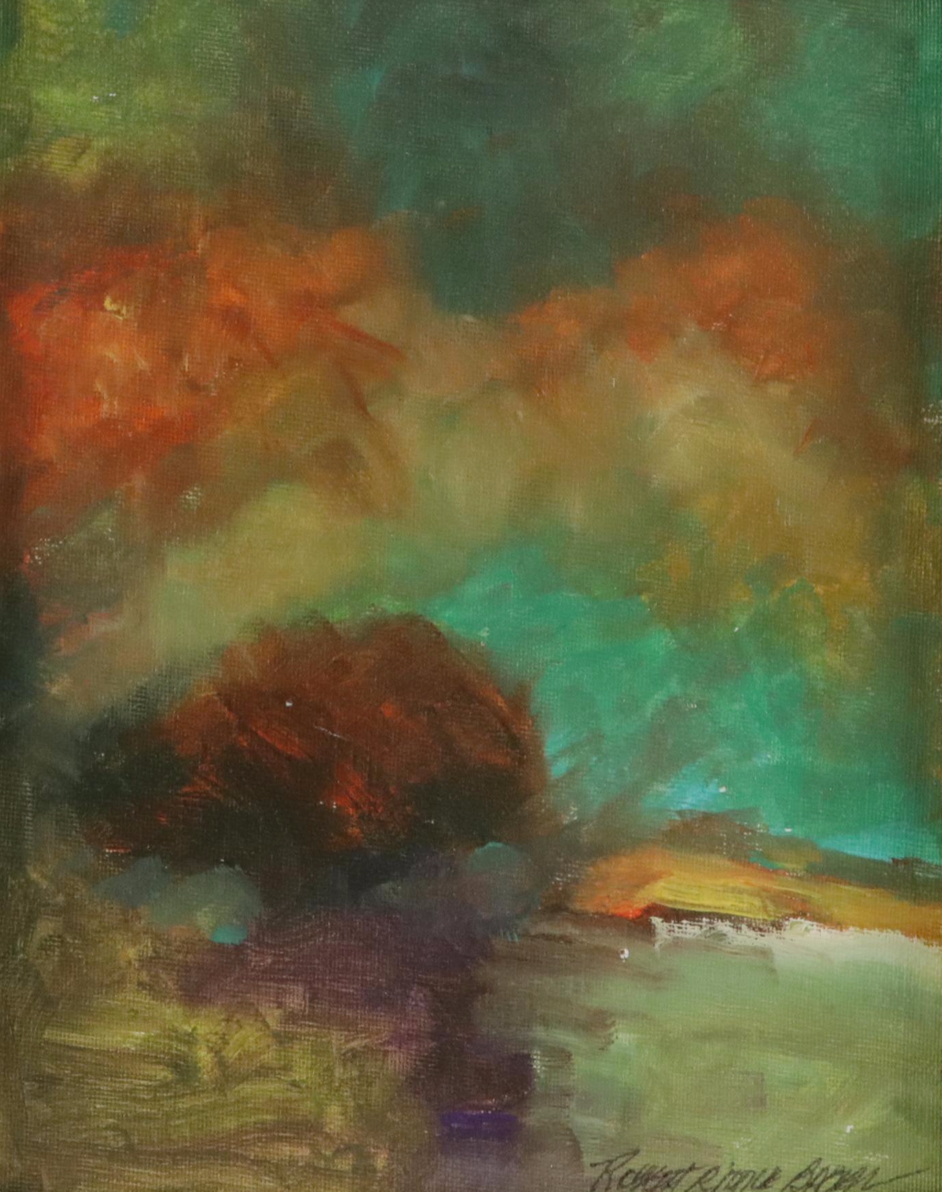 Robert Riddle Baker Landscape Acrylic Painting "The Beginning of Morning," 2023