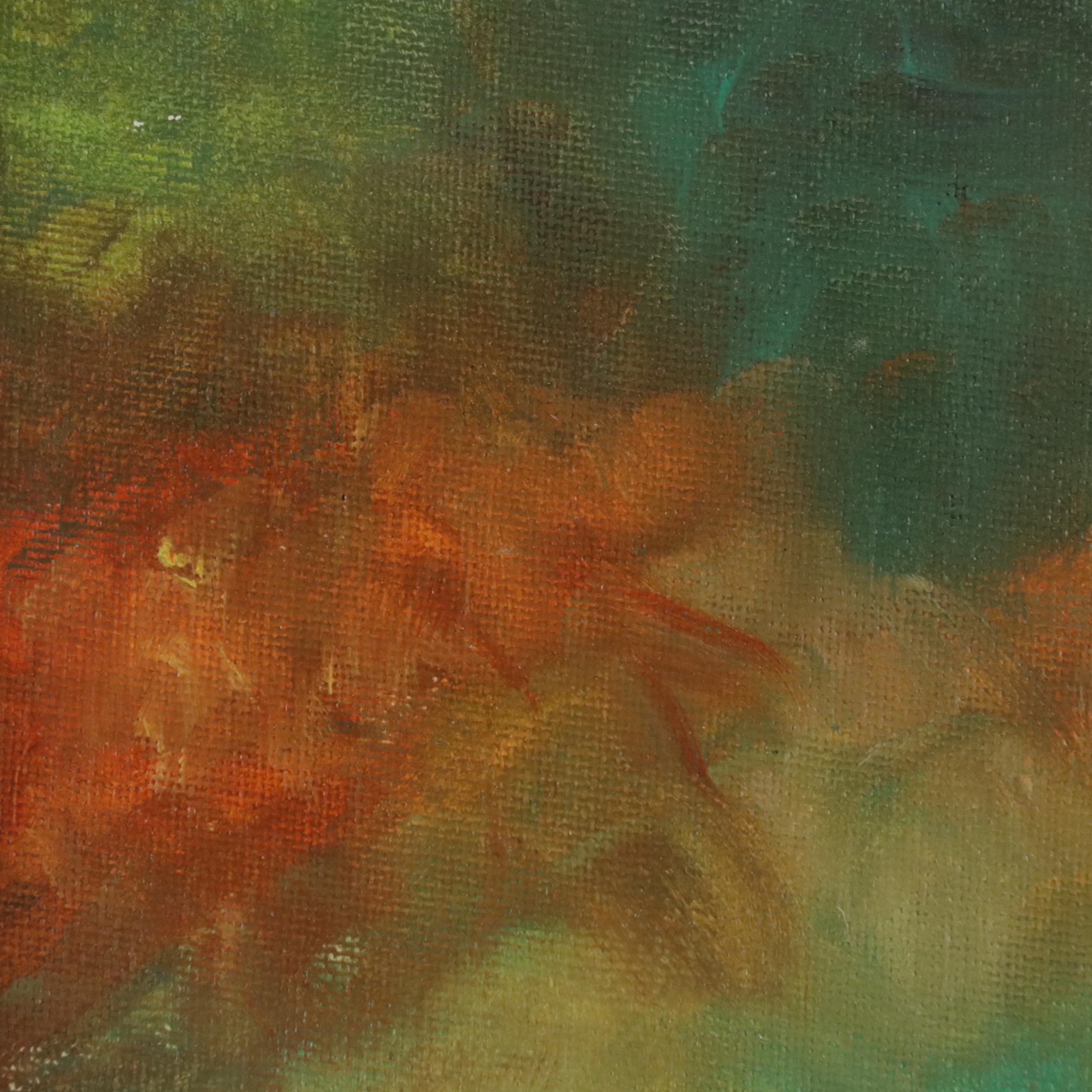 Robert Riddle Baker Landscape Acrylic Painting "The Beginning of Morning," 2023