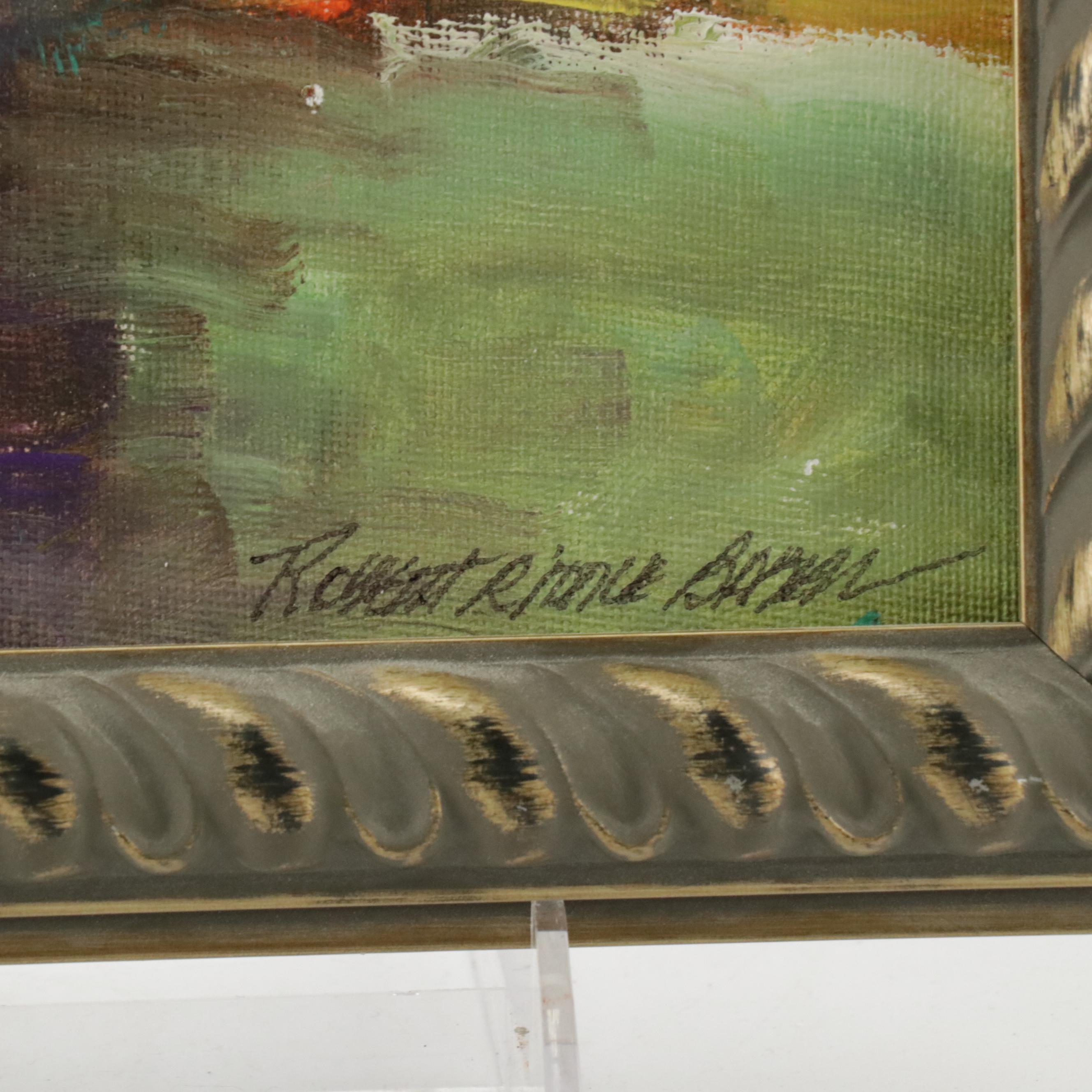 Robert Riddle Baker Landscape Acrylic Painting "The Beginning of Morning," 2023