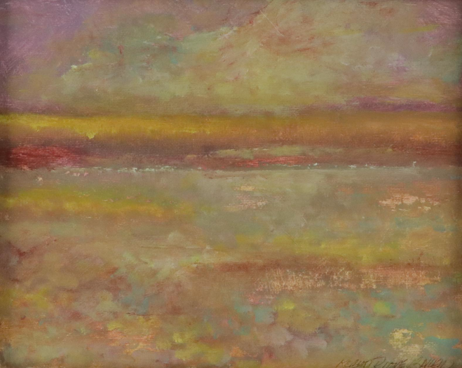 Robert Riddle Baker Landscape Acrylic Painting "Pastel Thoughts," 2022