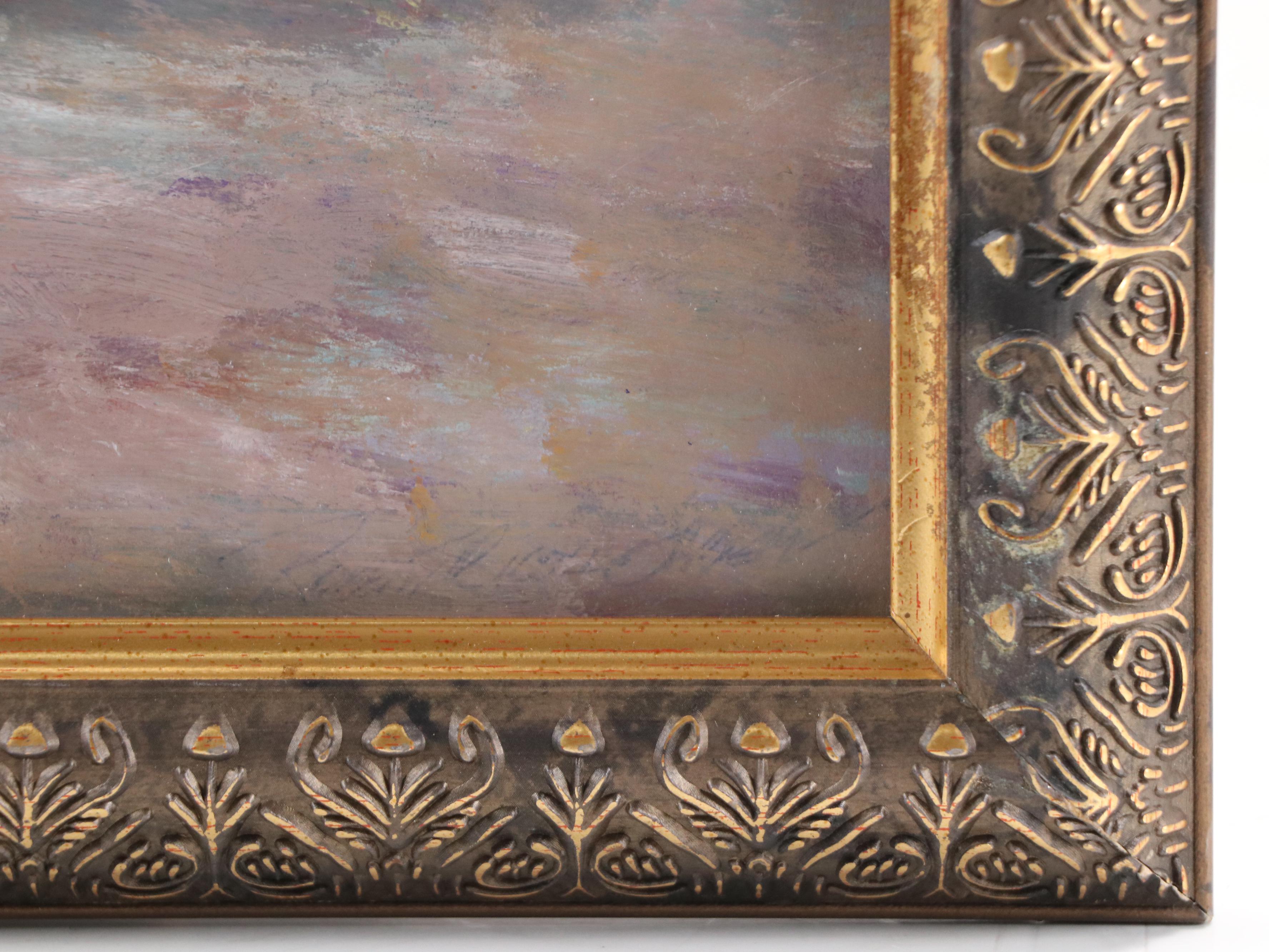 Robert Riddle Baker Landscape Acrylic Painting "Old Farm," 2025