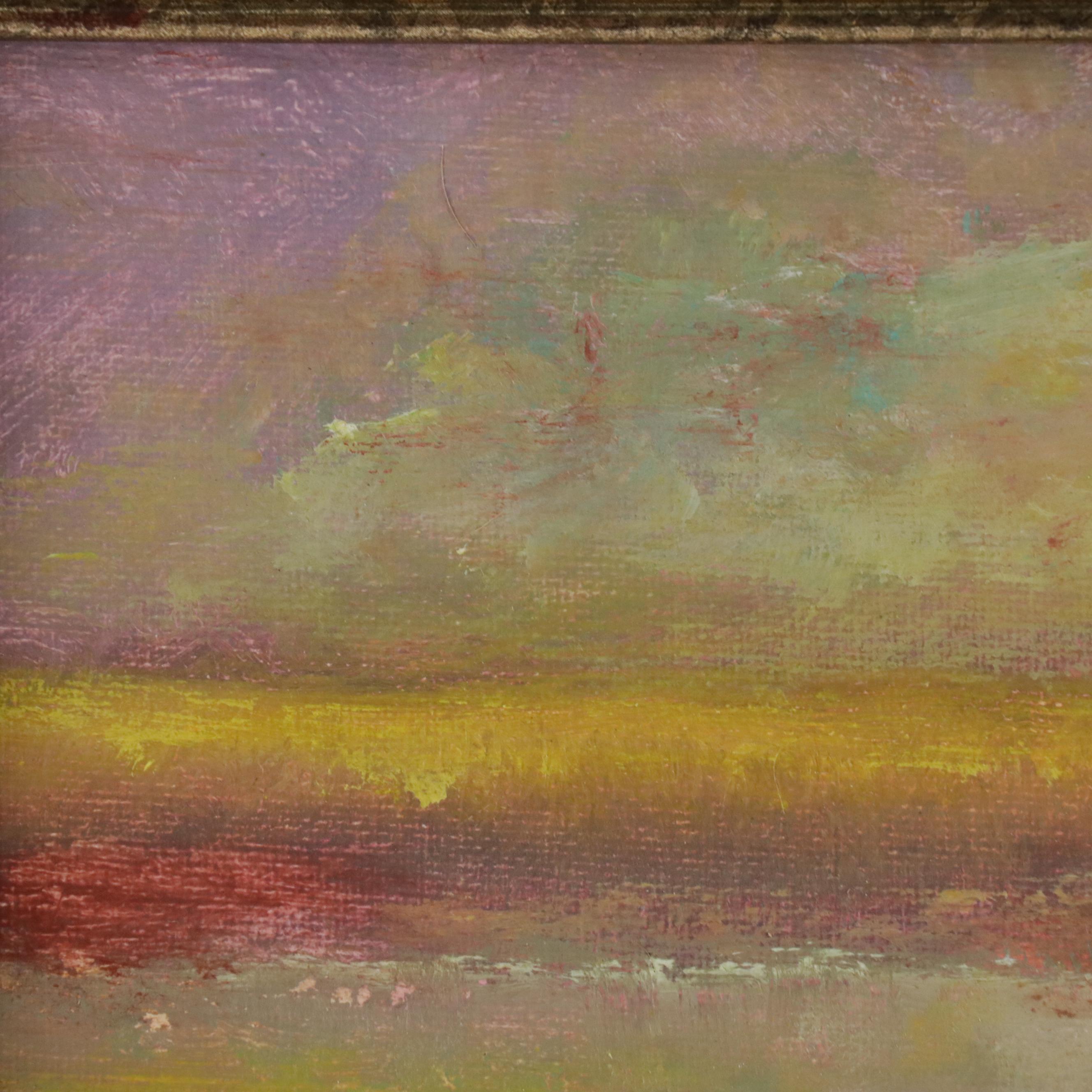 Robert Riddle Baker Landscape Acrylic Painting "Pastel Thoughts," 2022