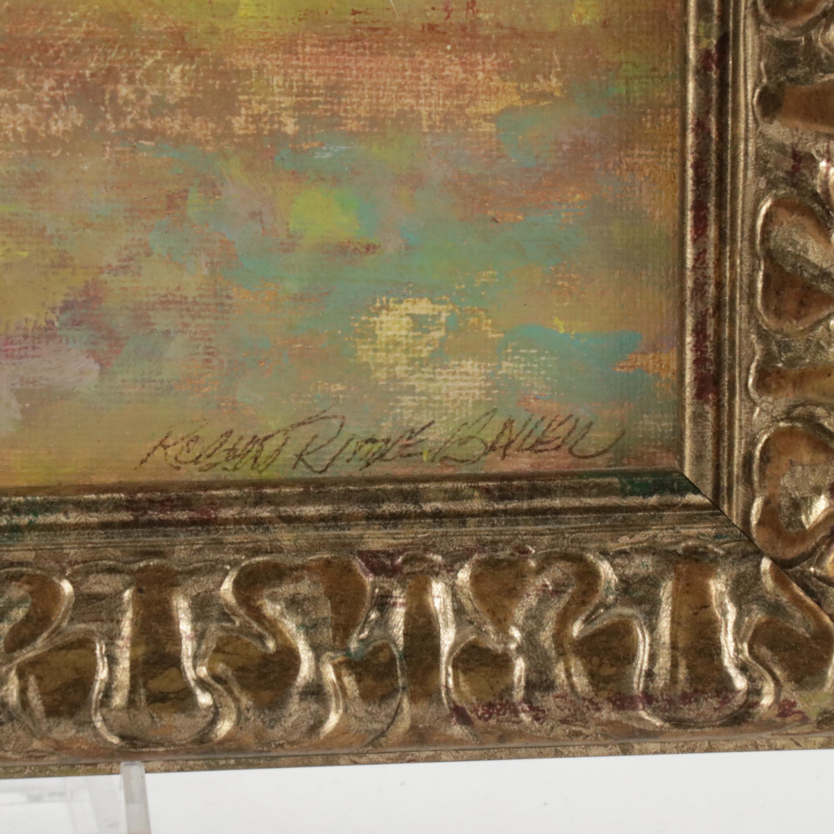 Robert Riddle Baker Landscape Acrylic Painting "Pastel Thoughts," 2022