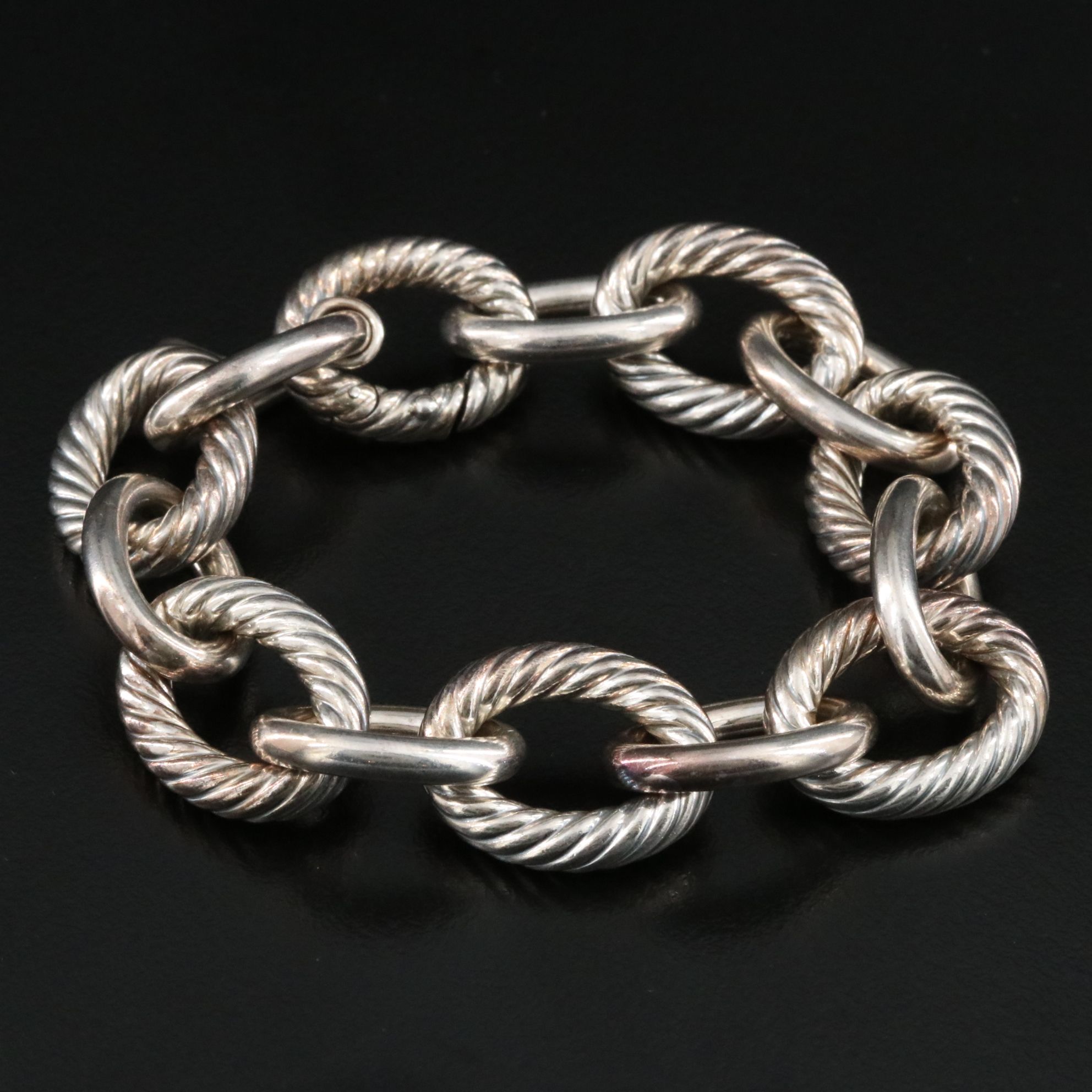 David Yurman Sterling Oval Link Necklace