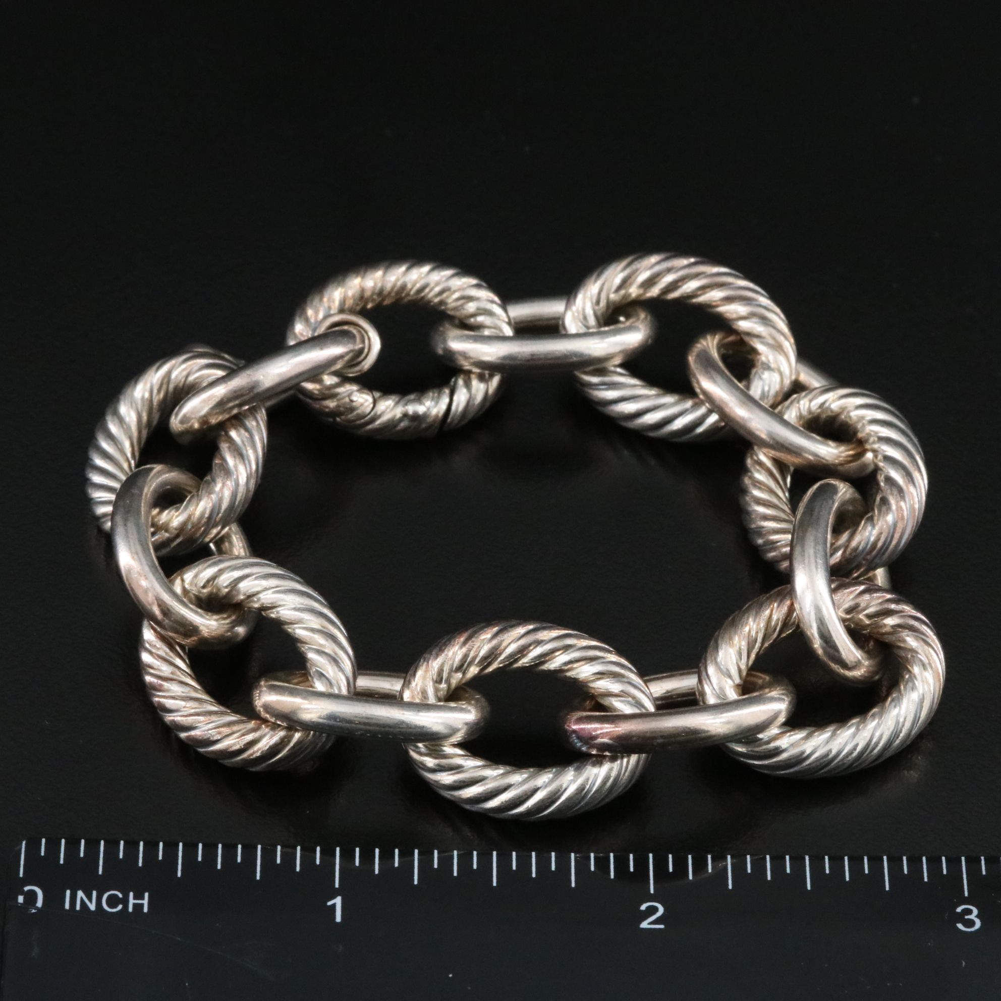 David Yurman Sterling Oval Link Necklace