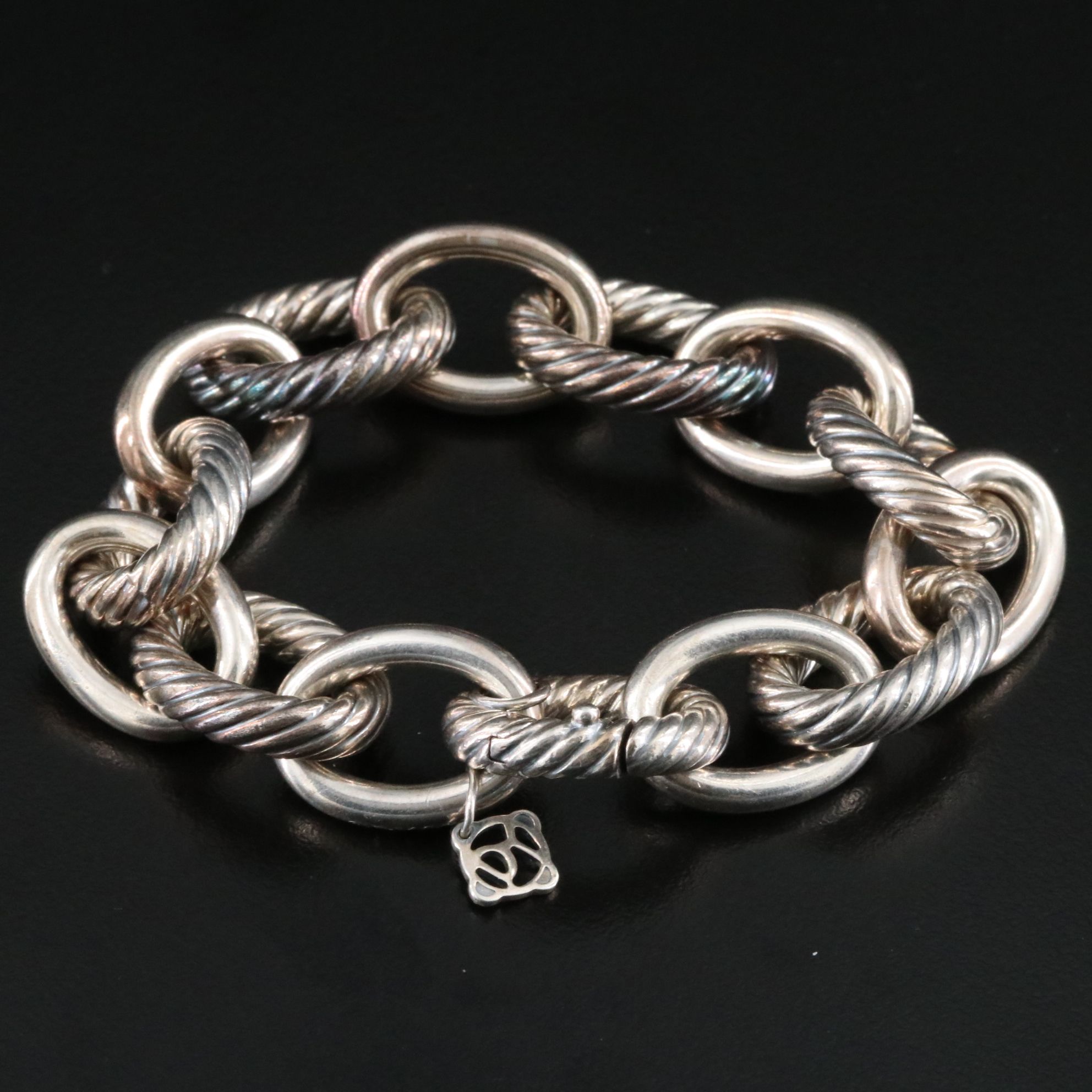 David Yurman Sterling Oval Link Necklace