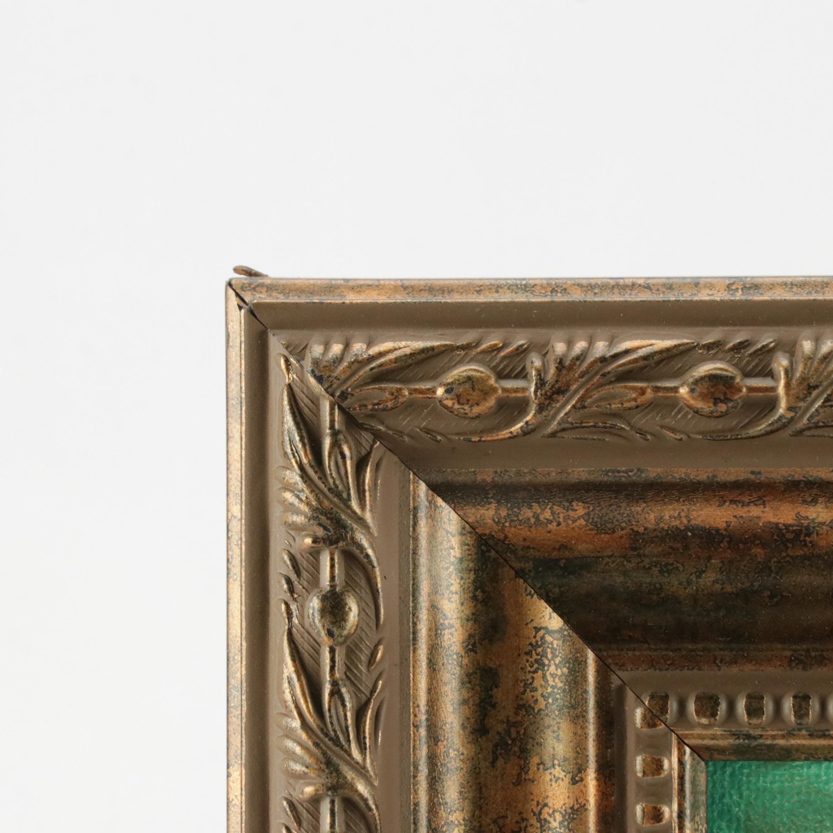 Robert Riddle Baker Landscape Acrylic Painting "Sun on Horizon," 2025