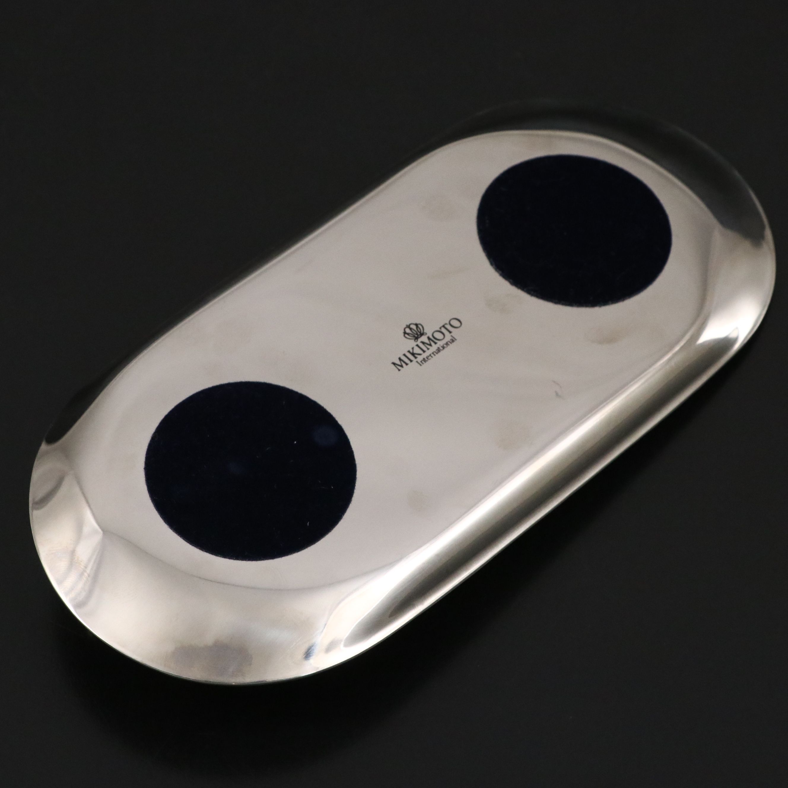 Mikimoto International Gilt Cat and Cultured Pearl Dish