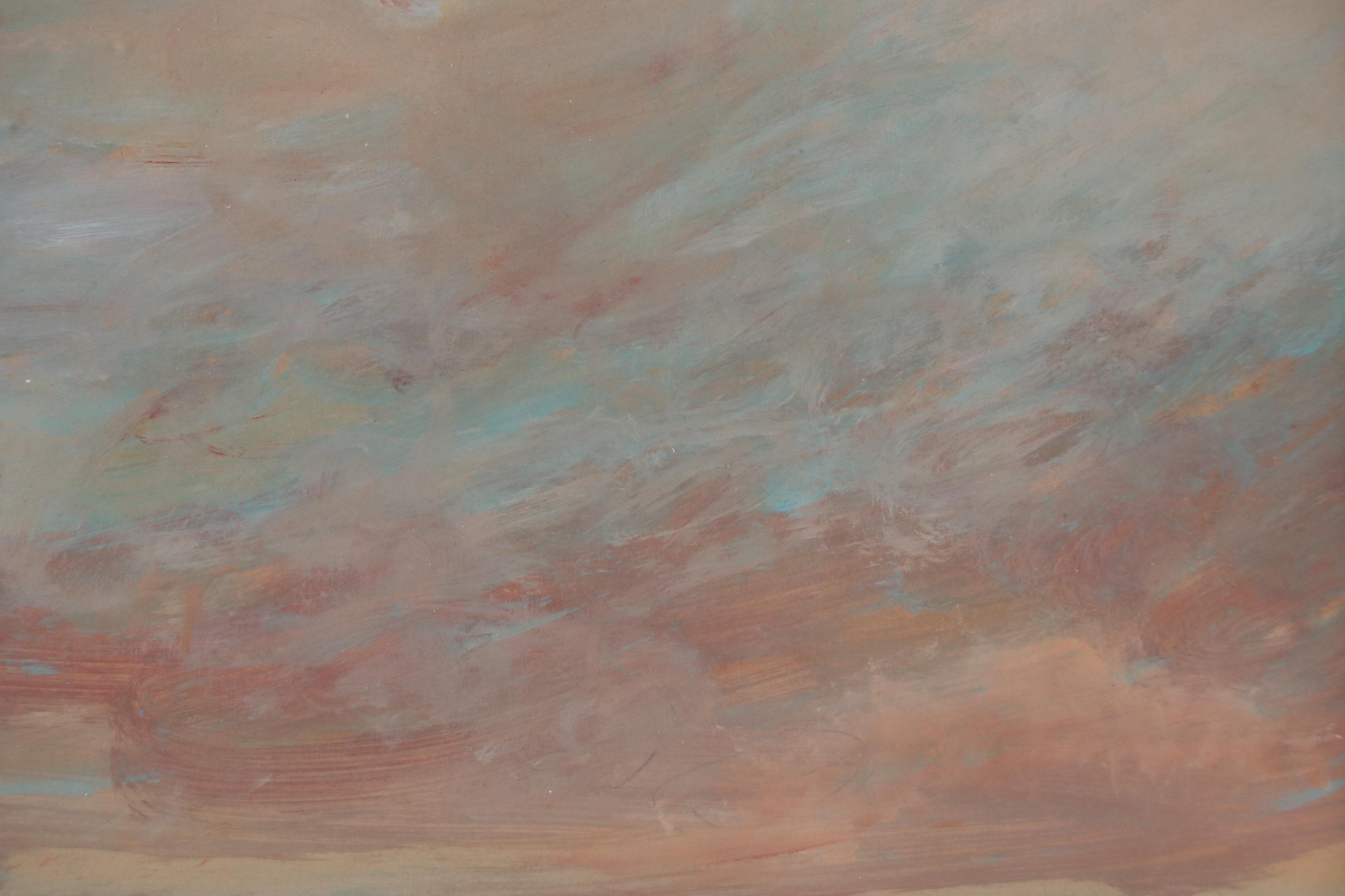 Robert Riddle Baker Landscape Acrylic Painting "Dusty Day," 2022